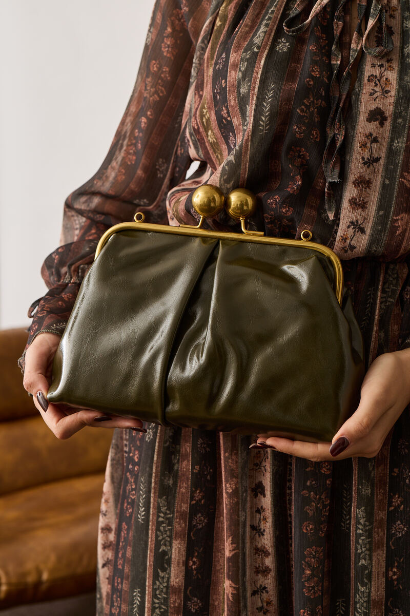 Clutch Retrò Verde Militare