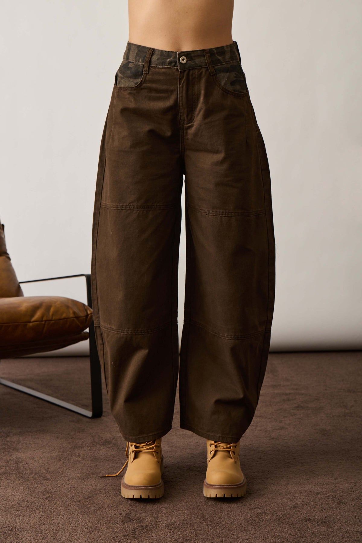Pantalone Ballon Military Testa Di Moro