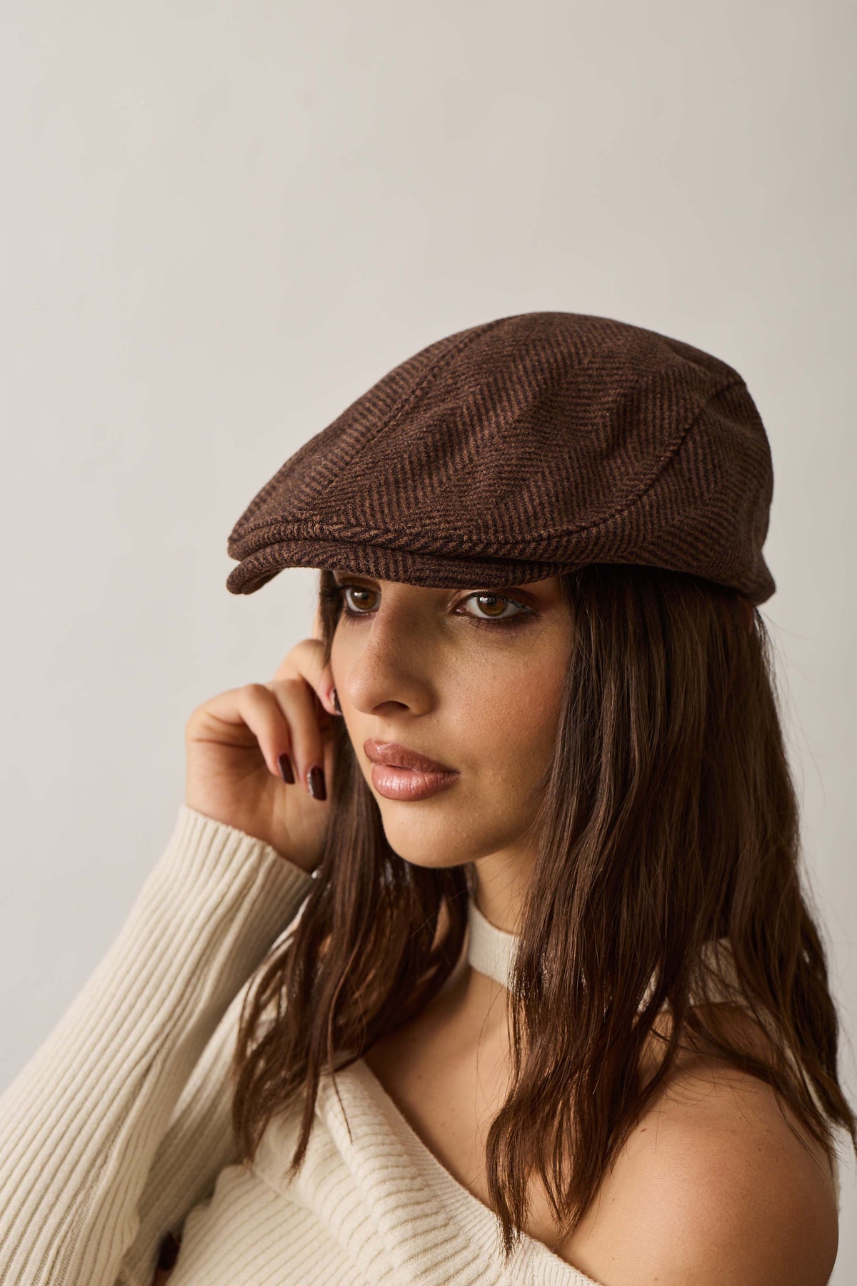 Cappello Coppola Spigato Testa Di Moro