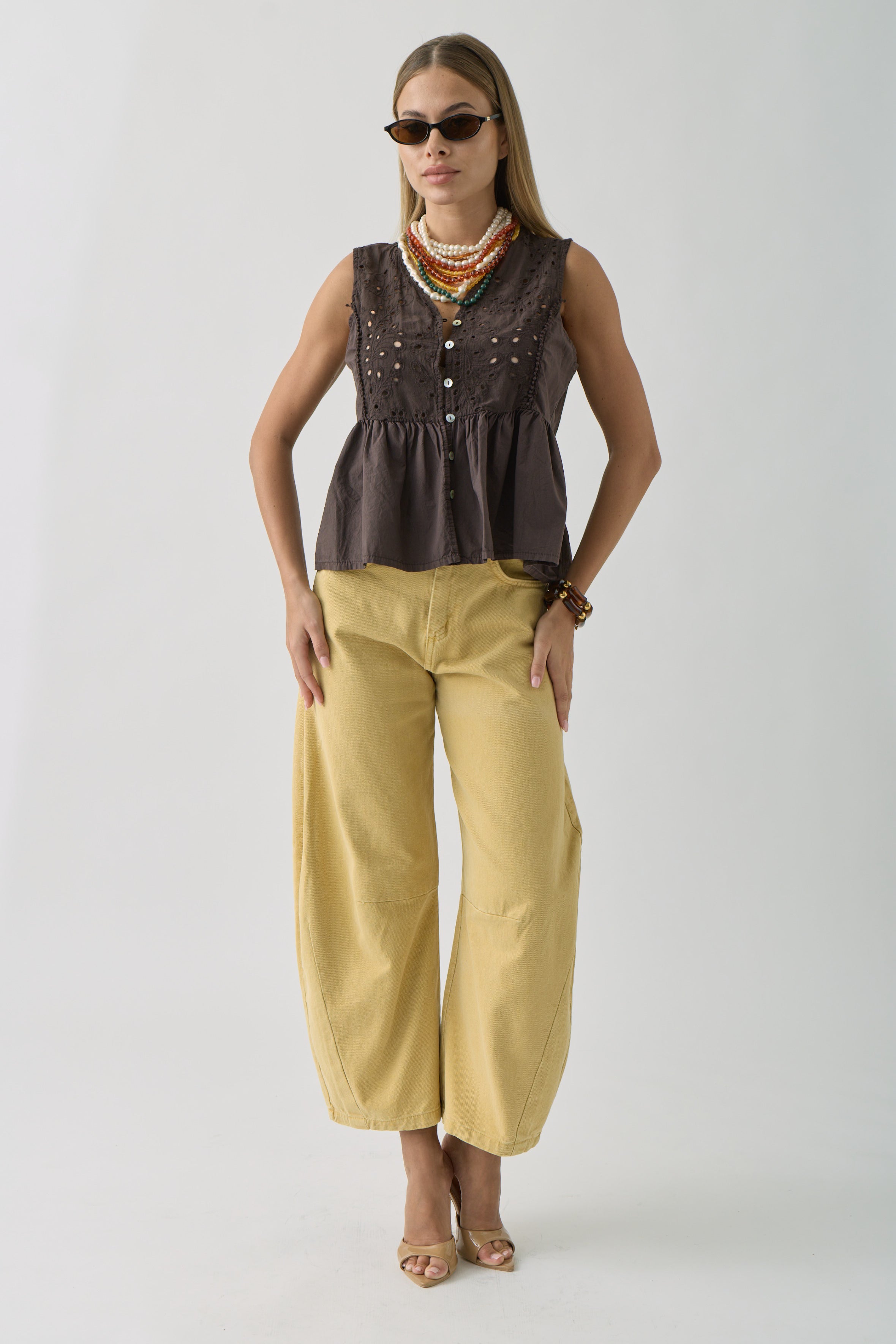 Pantalone Safari Ocra