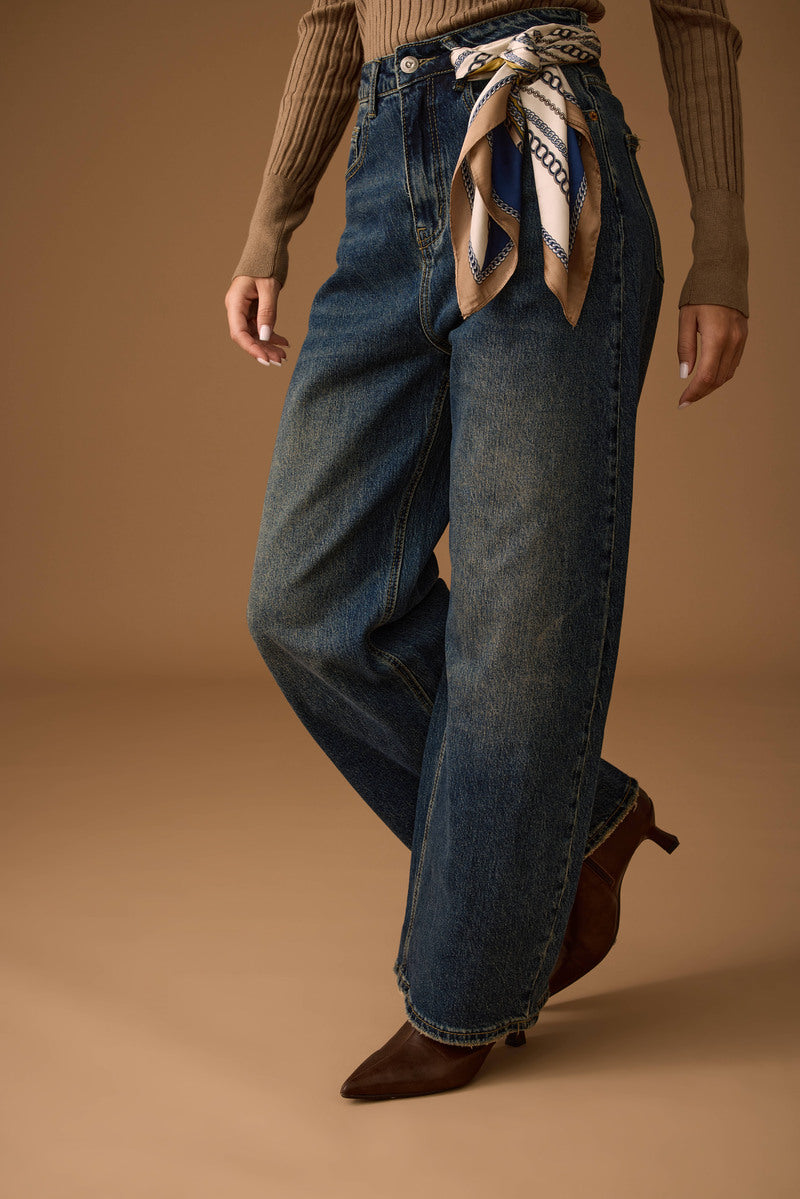 Jeans Ballon Sabbiato Denim