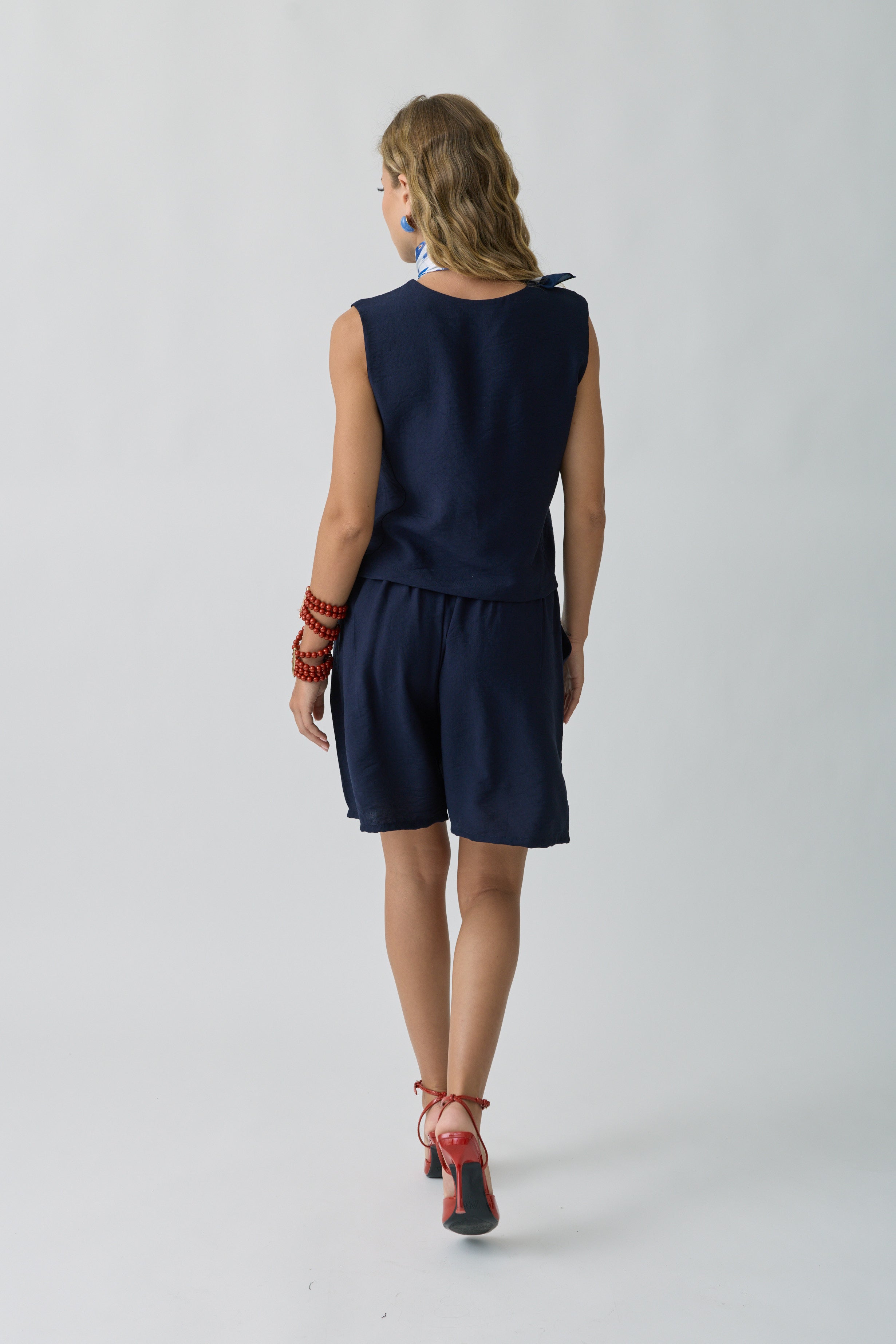 Coordinato Gilet e Shorts Lia Blu
