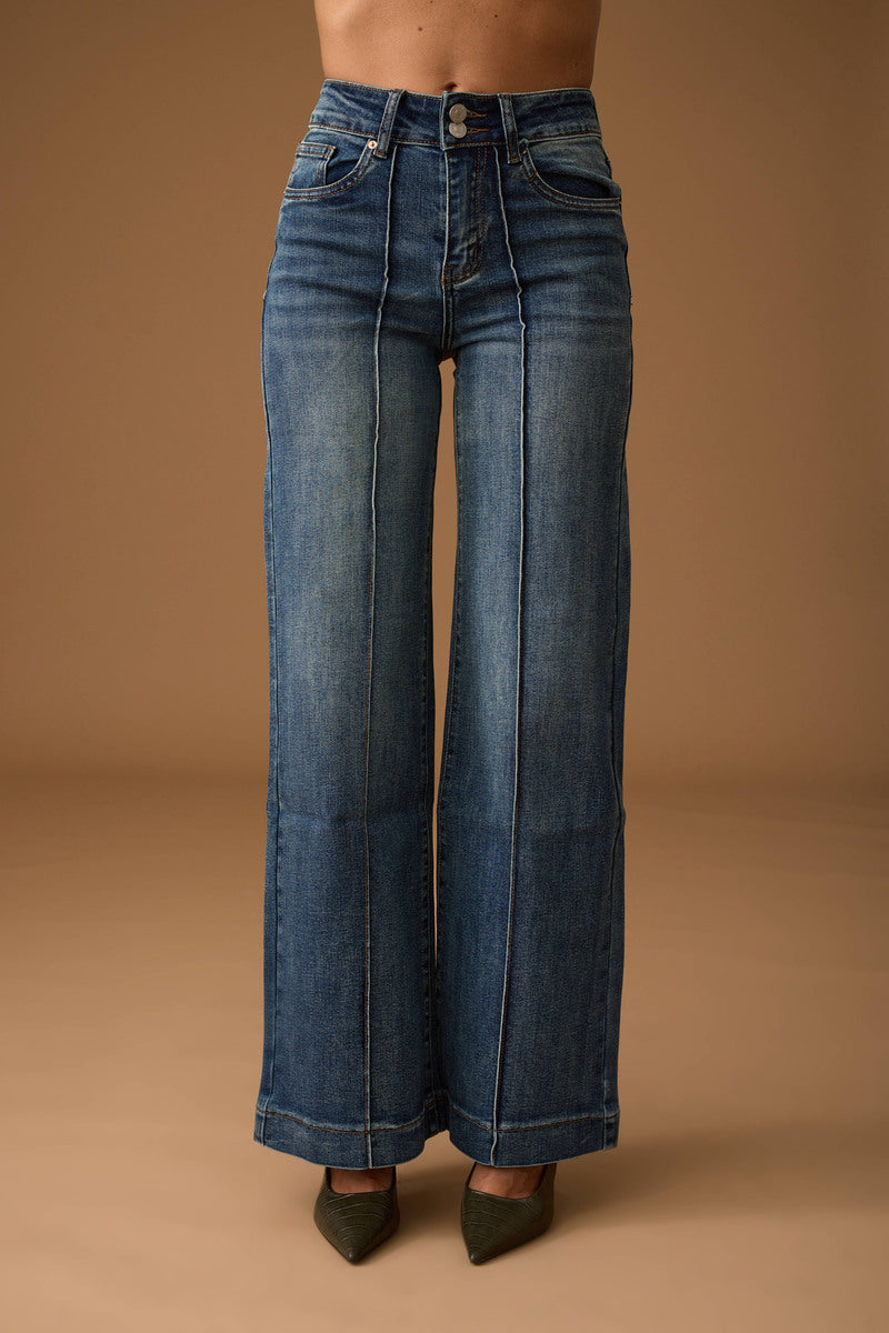 Jeans Dritto Wide Leg Denim
