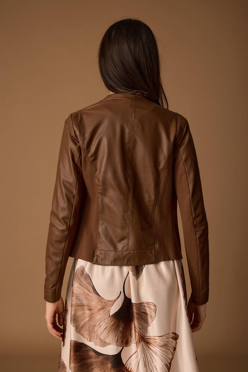 Giubbino In Pelle Cuoio