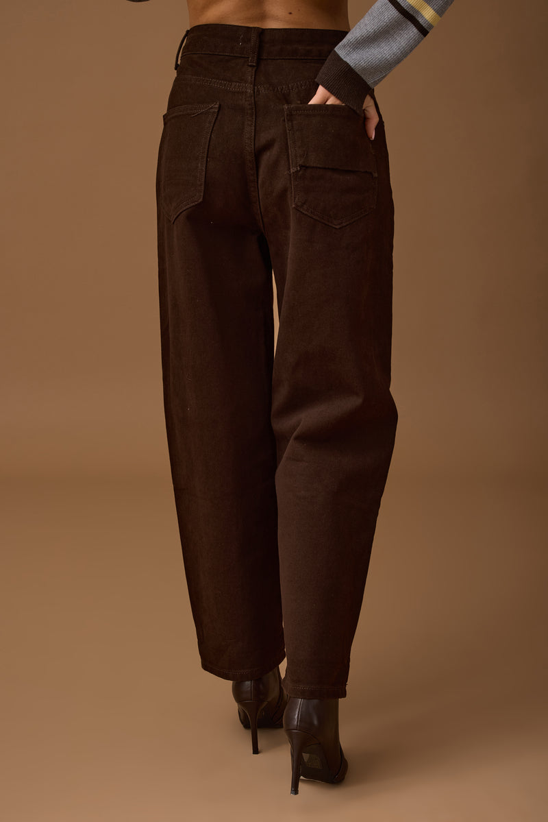 Pantalone Ballon Con Strappi Testa Di Moro