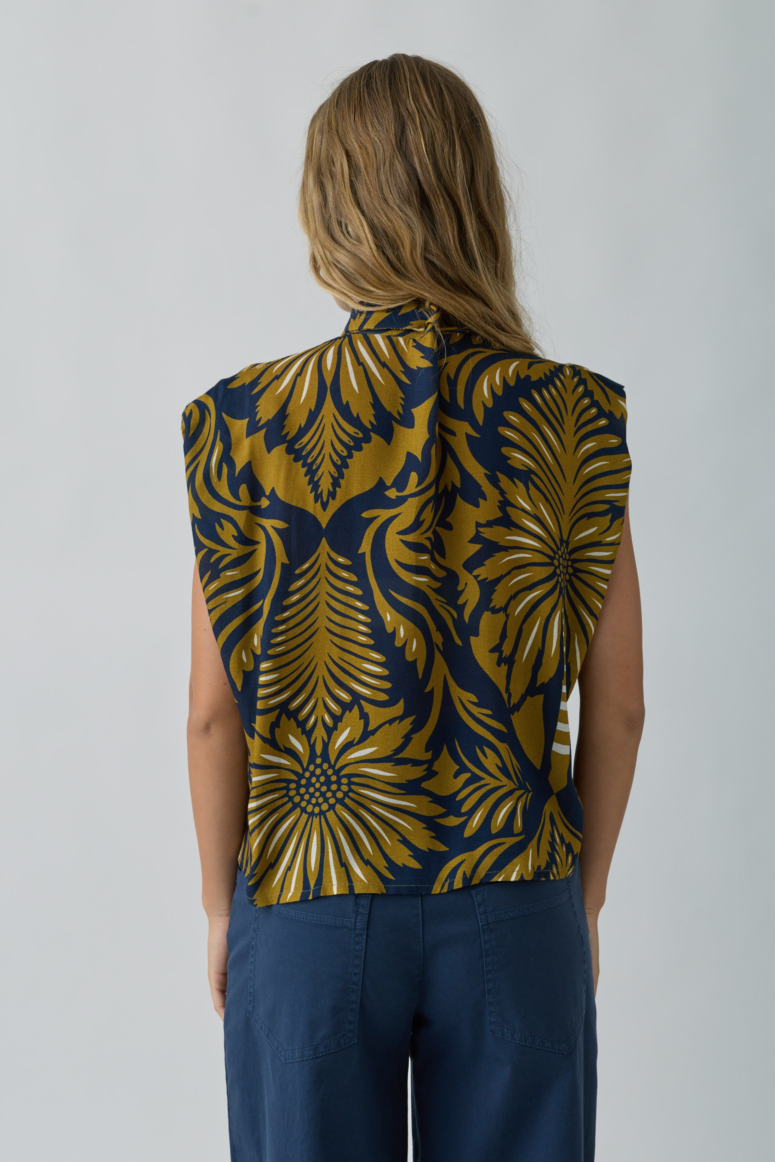 Camicia Arabesque Blu