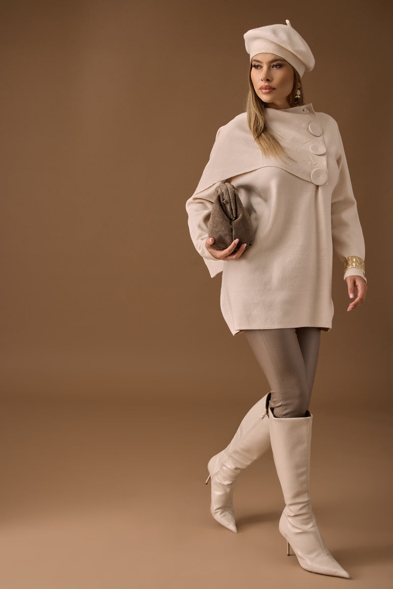 Pantalone Skinny Ecopelle Fango