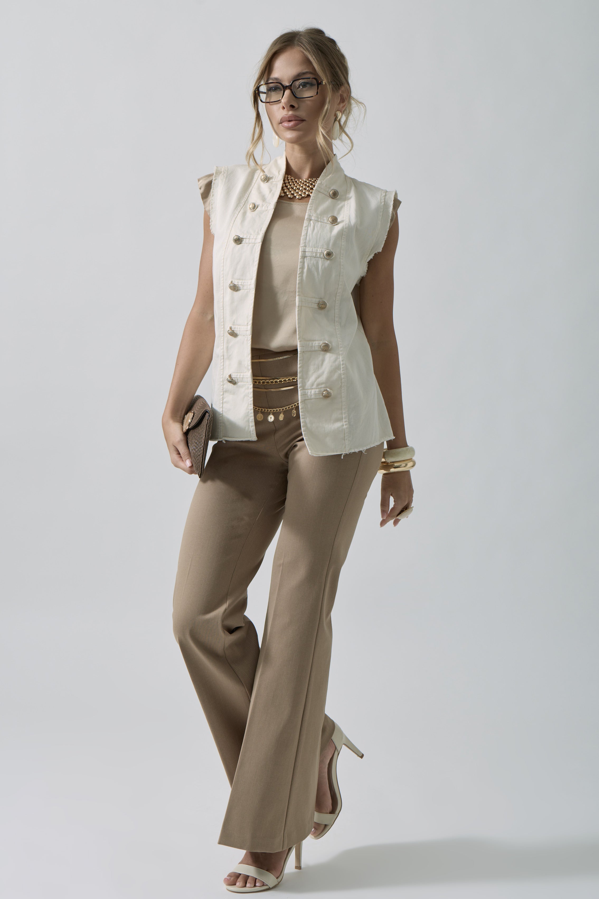 Pantalone Zampa Vittoria Beige