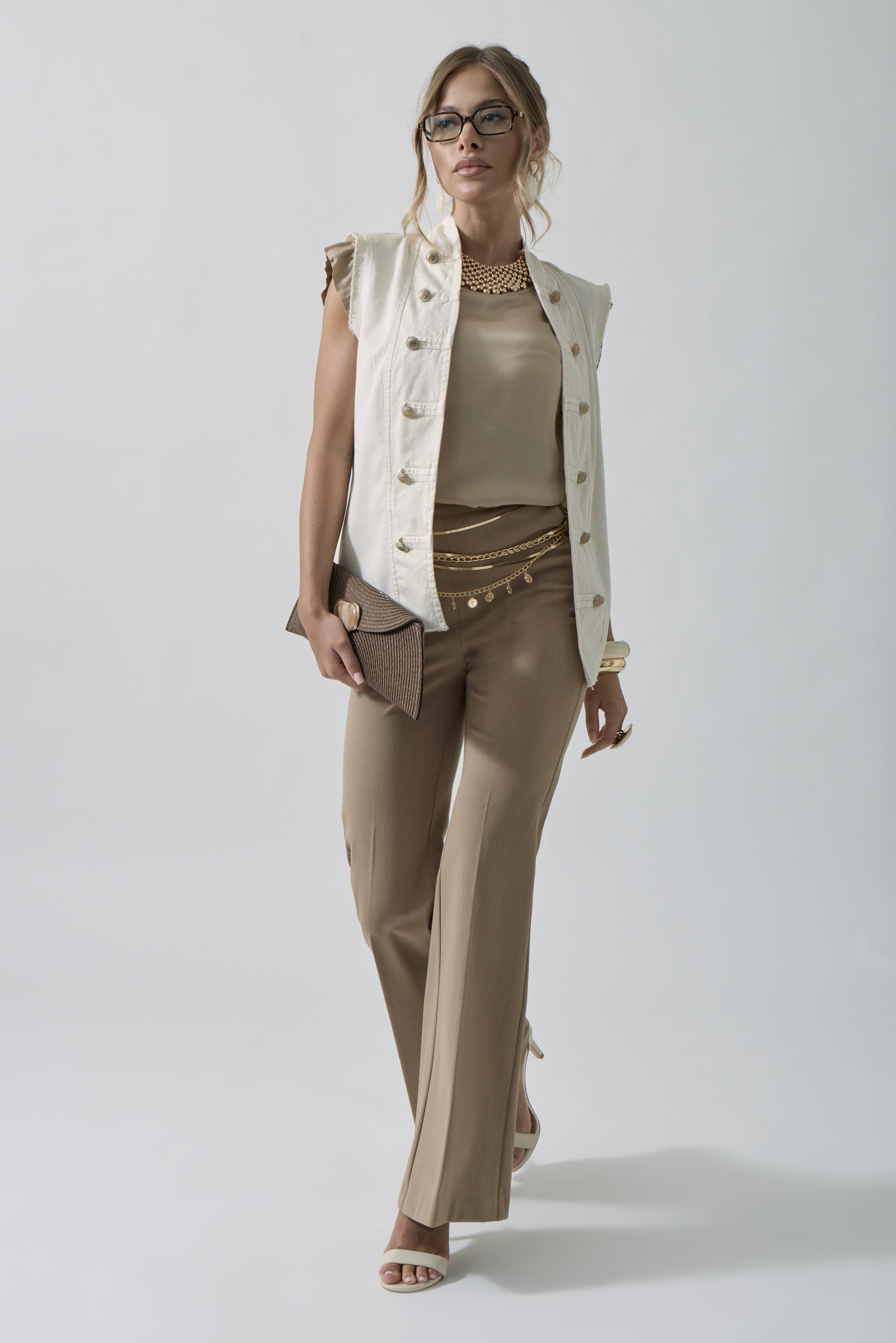 Pantalone Zampa Vittoria Beige