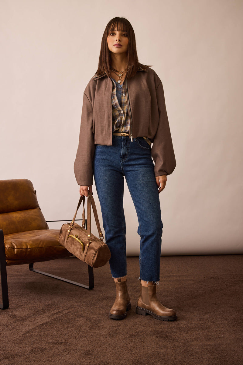 Jeans Dritto Taglio Vivo Denim