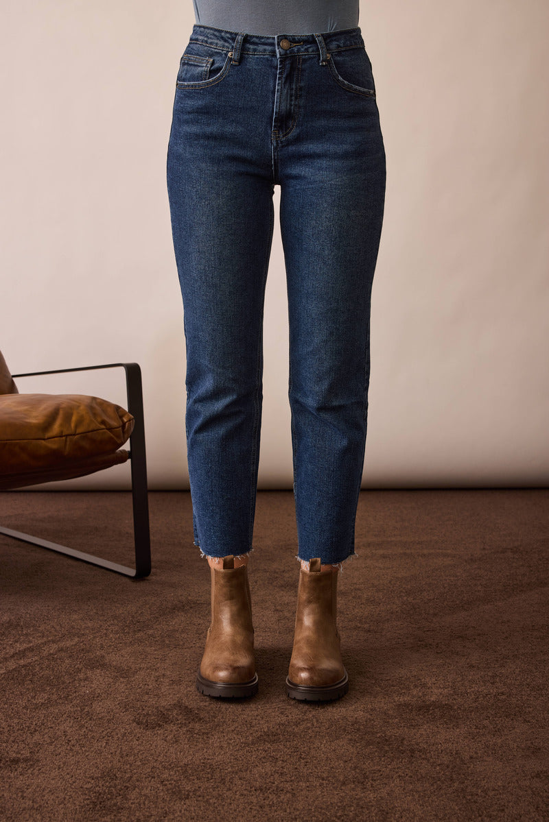 Jeans Dritto Taglio Vivo Denim
