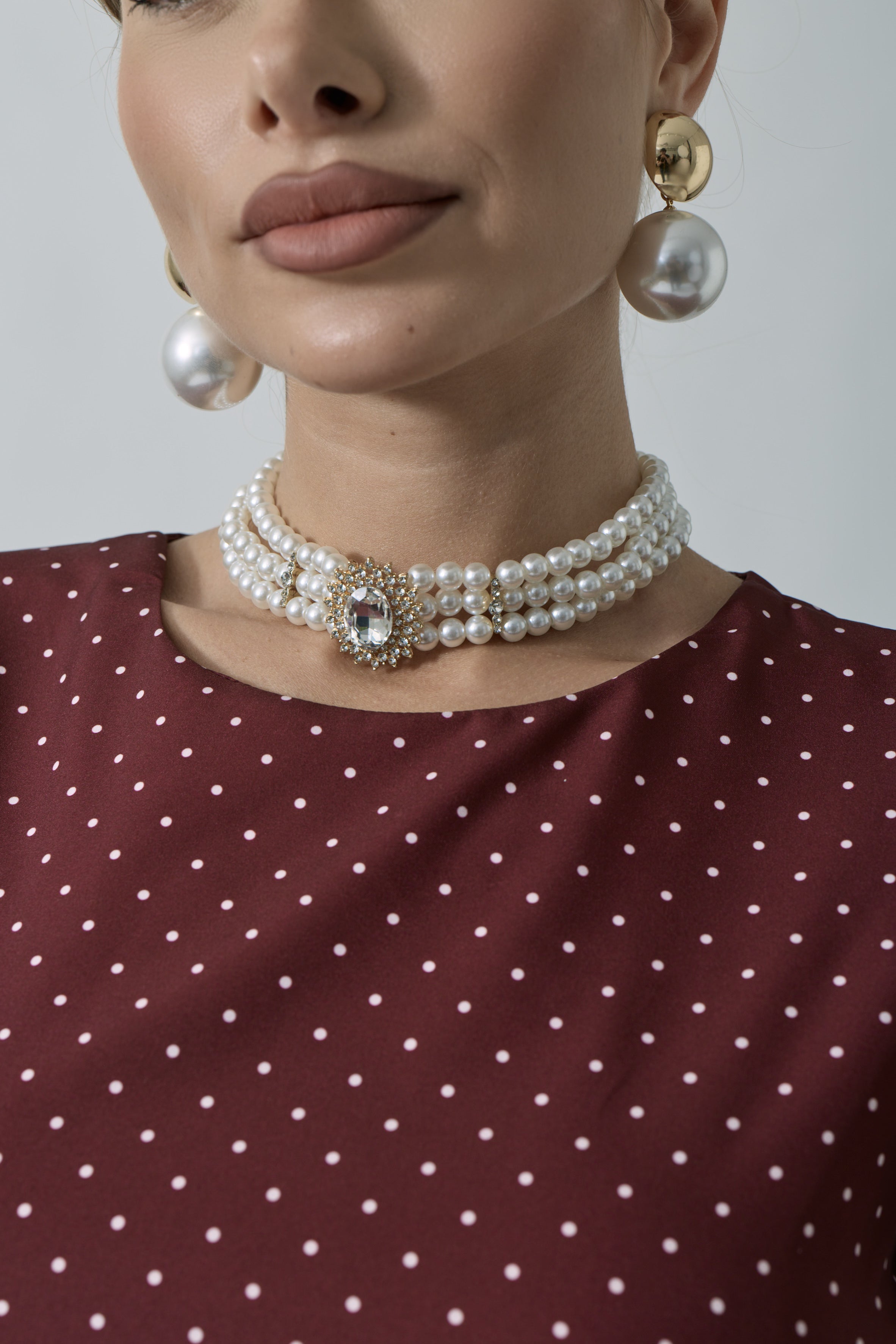Girocollo Diamonds Bianco Perla