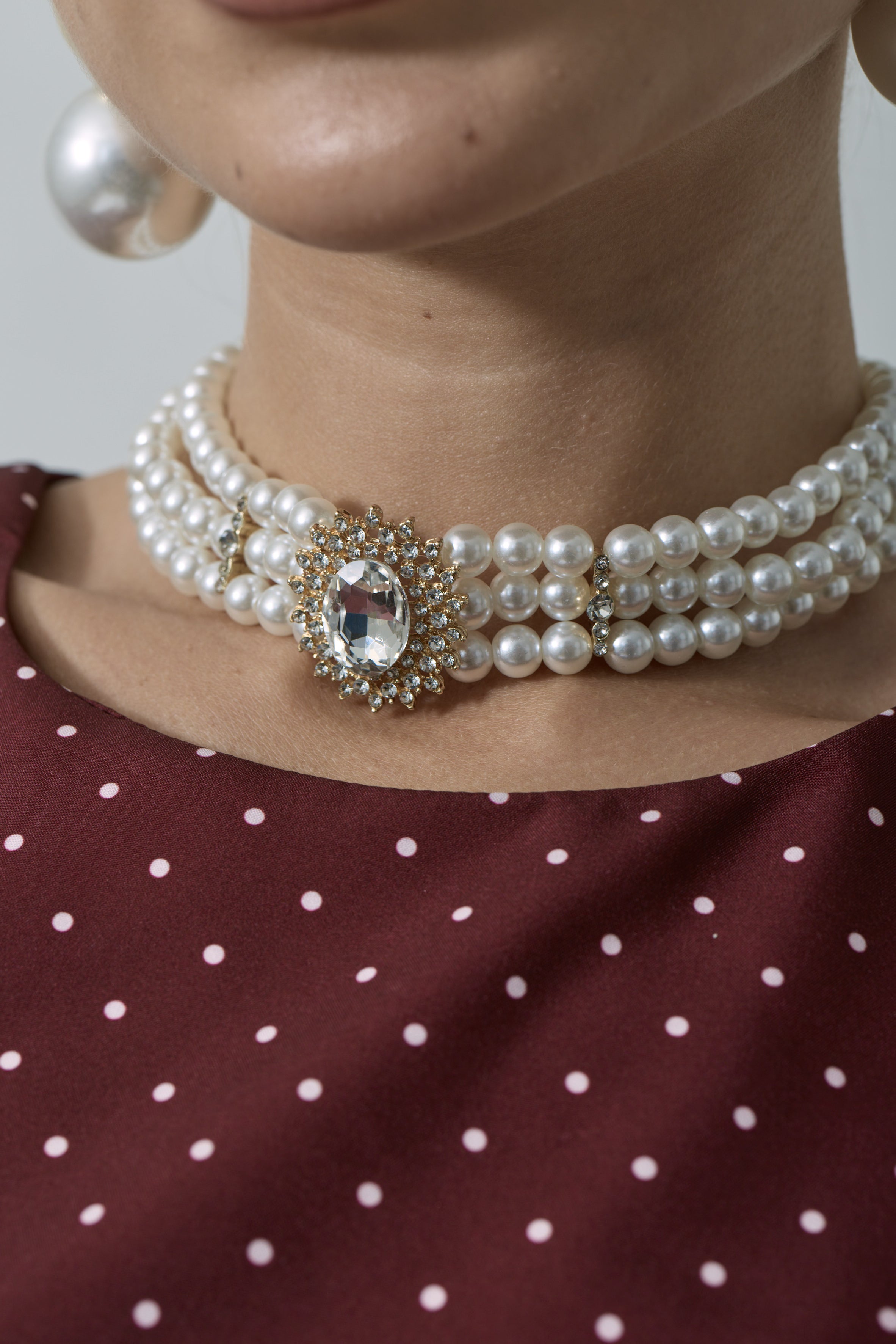Girocollo Diamonds Bianco Perla