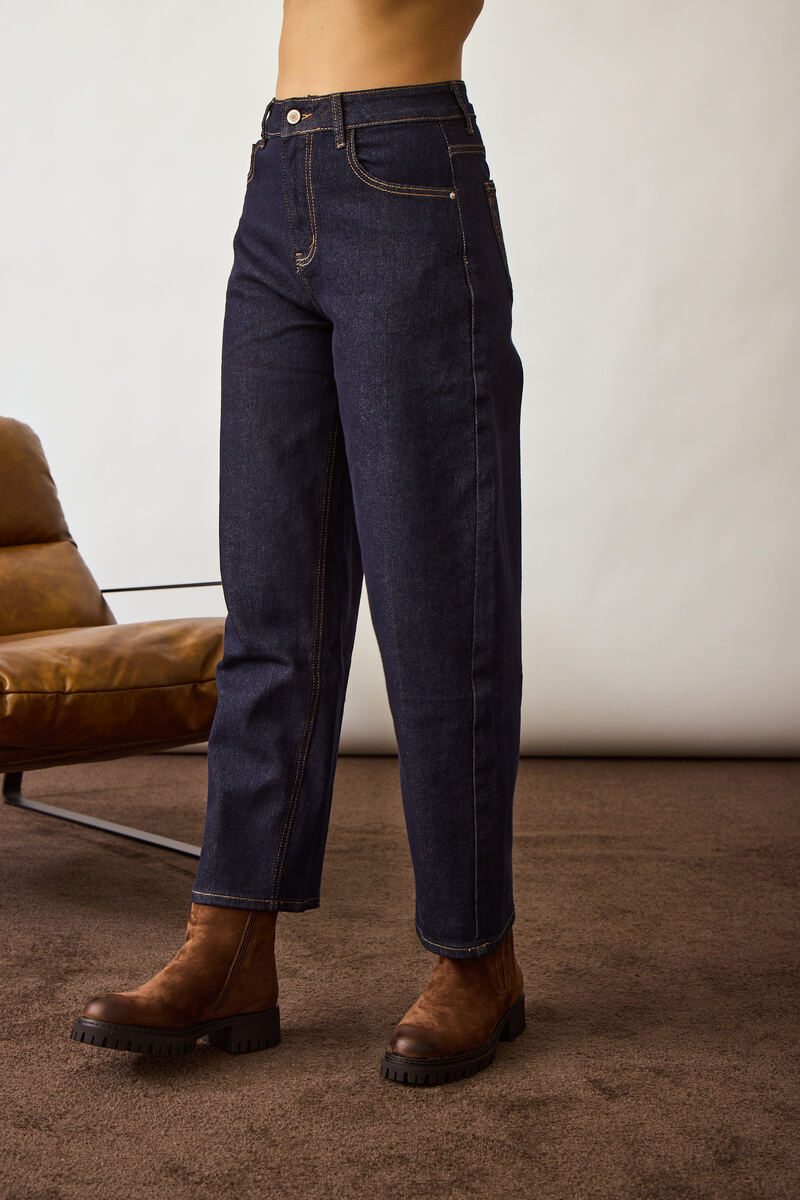 Jeans Mom Fit Morbido Denim