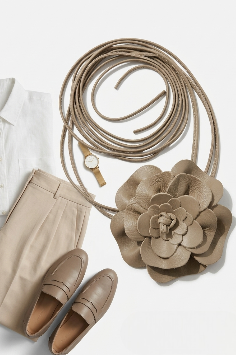 Cintura Fiore Taupe
