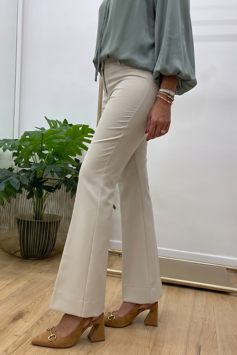 Pantalone Zampa Panna
