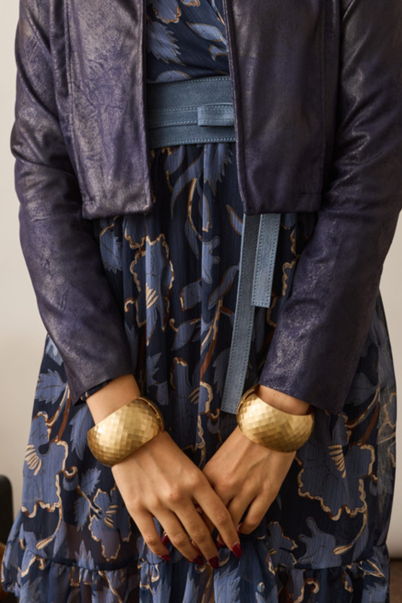 Bracciale Martellato Rombi Oro