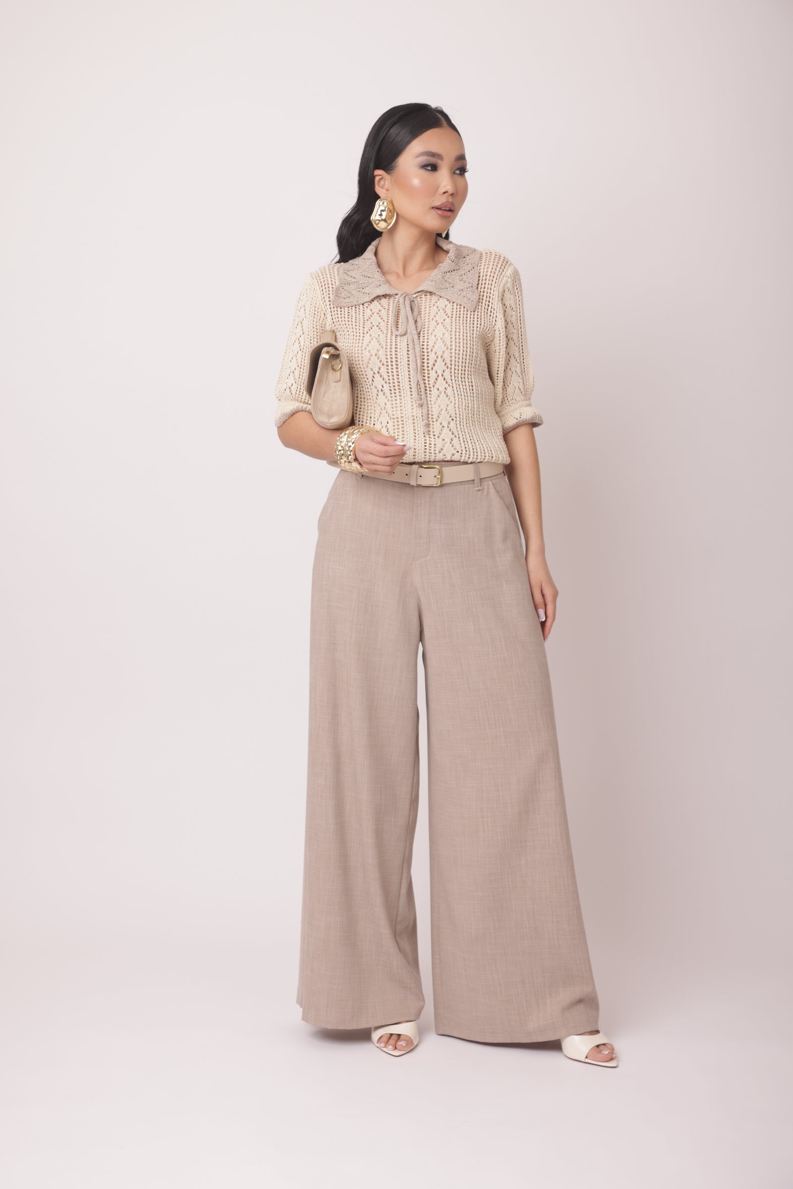 Pantalone Denise Fango Chiaro