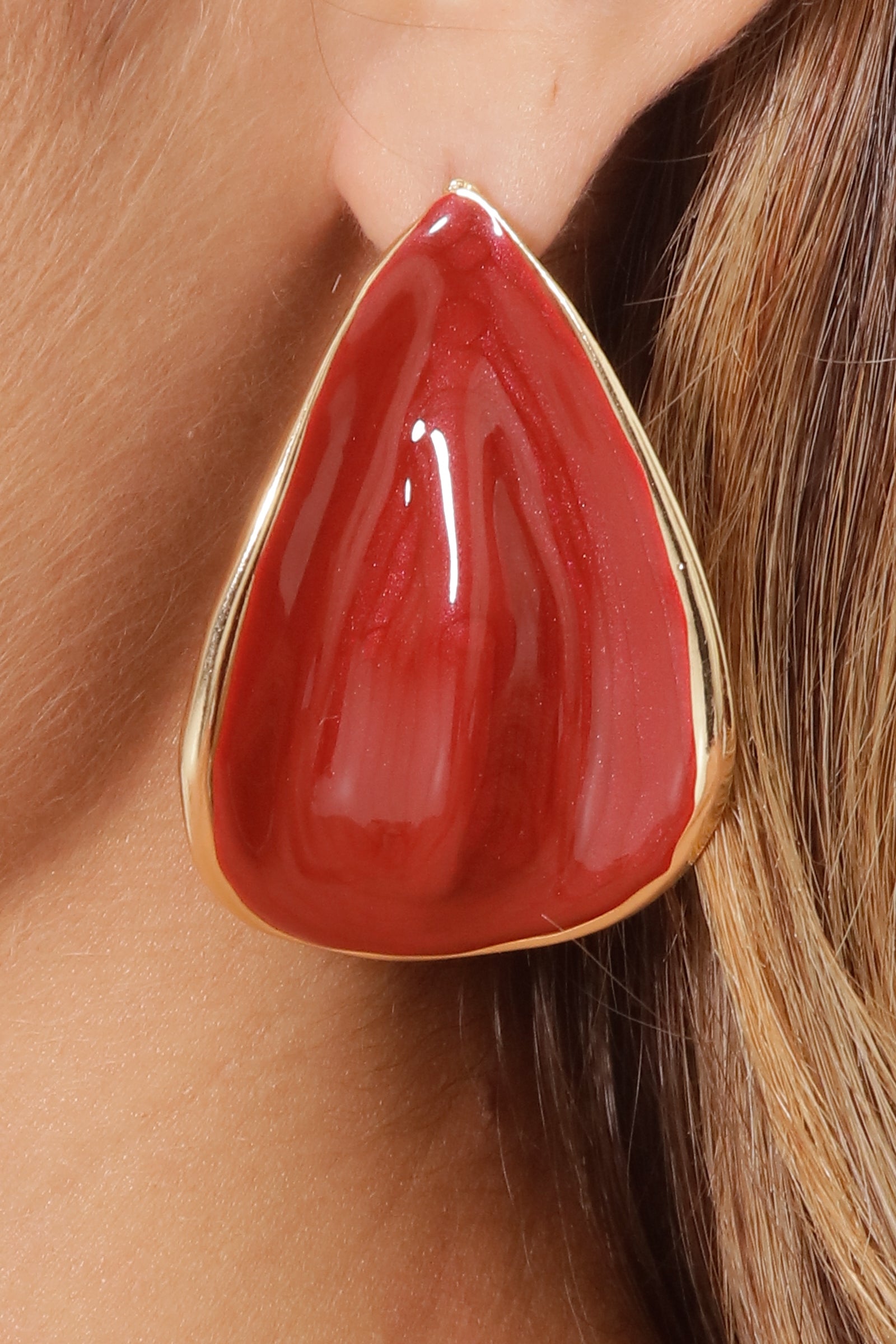 Orecchini Goccia Bordeaux