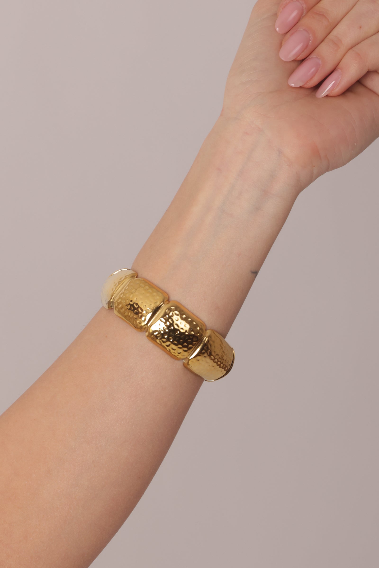 Bracciale Con Placche Oro