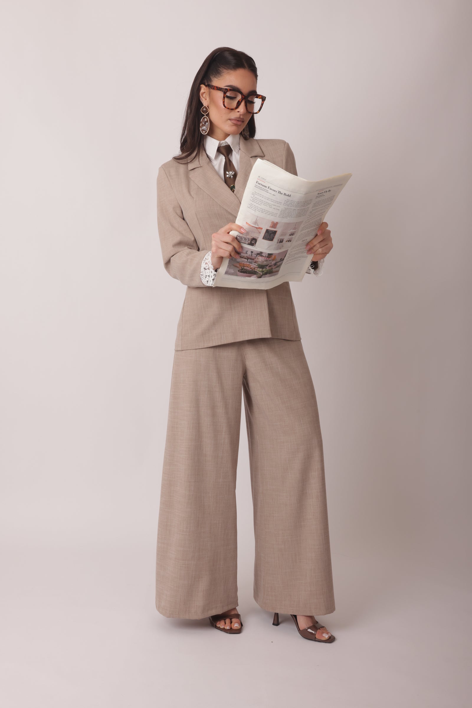 Pantalone Denise Fango Chiaro