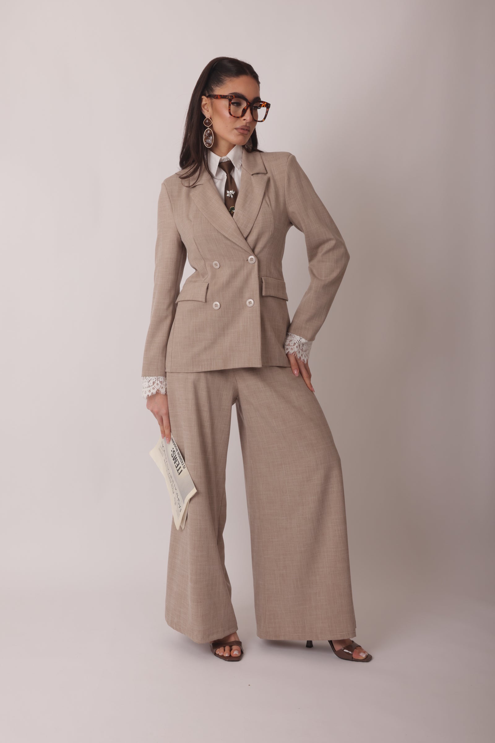 Pantalone Denise Fango Chiaro