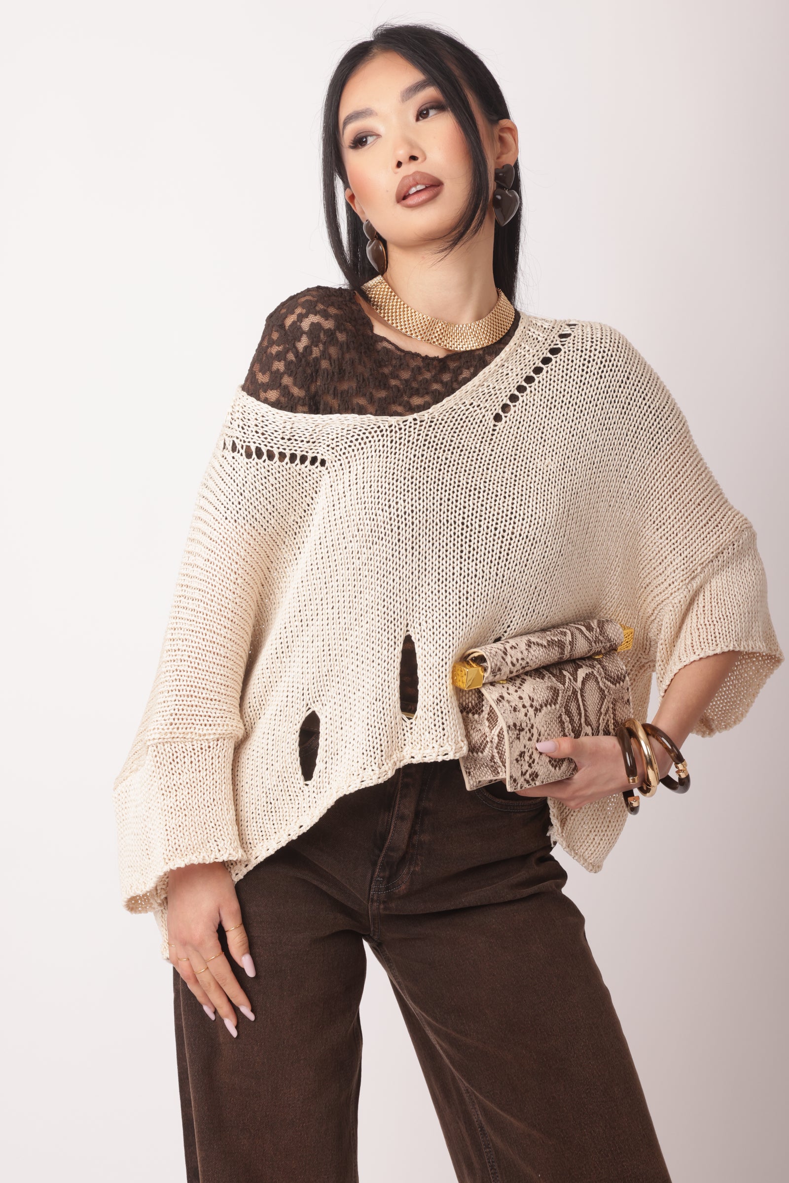 Maglia Filo Scarlett Gesso