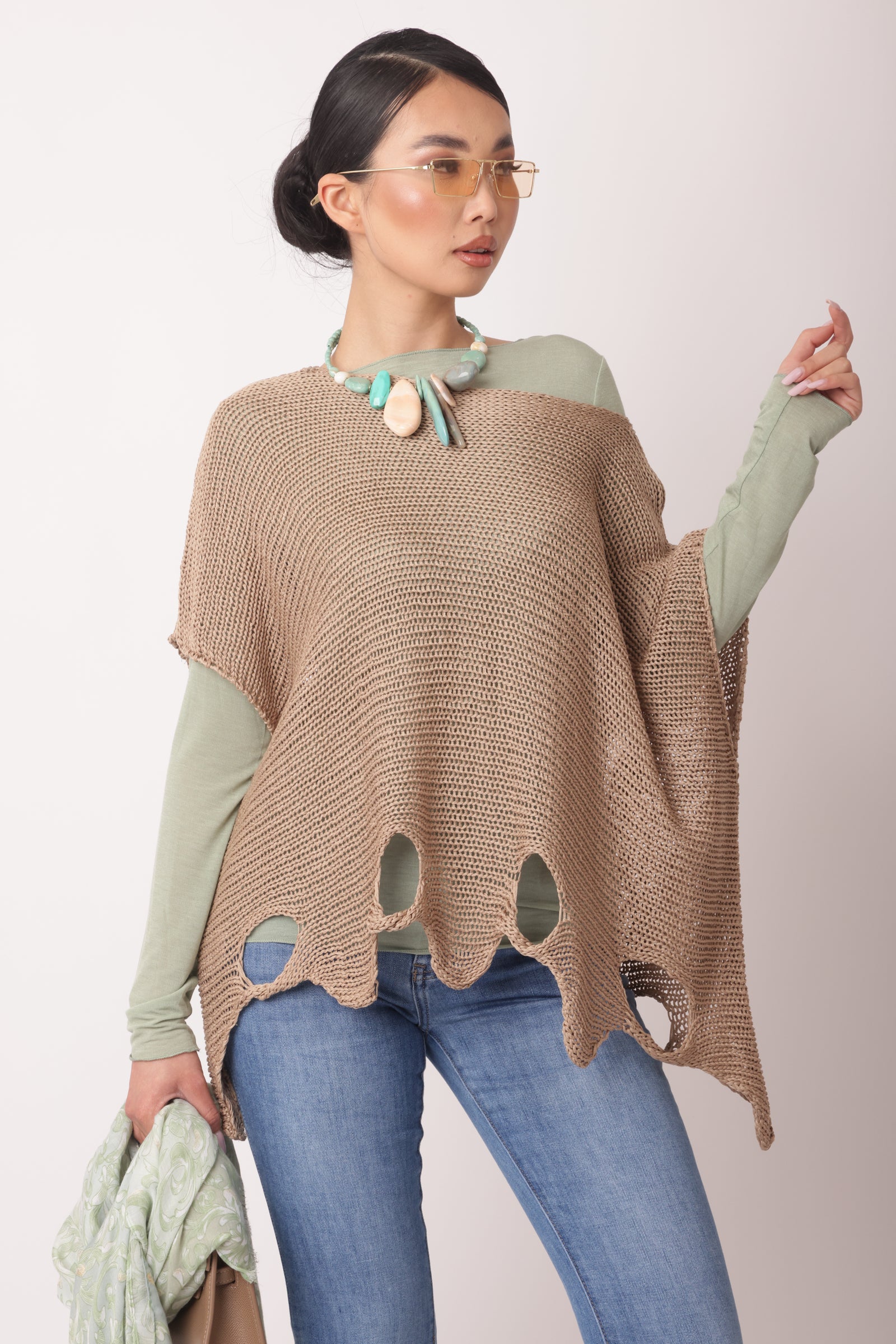 Maglia Filo North Fango