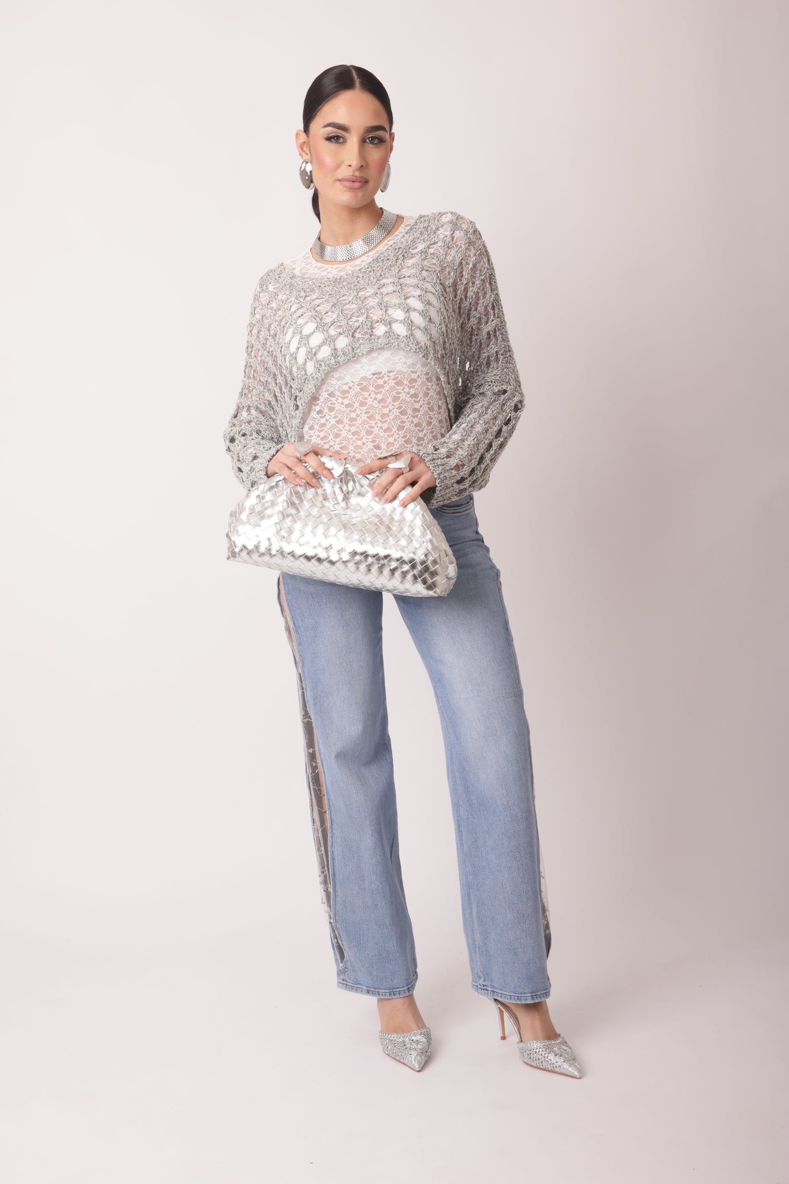 Jeans Shine Denim Chiaro