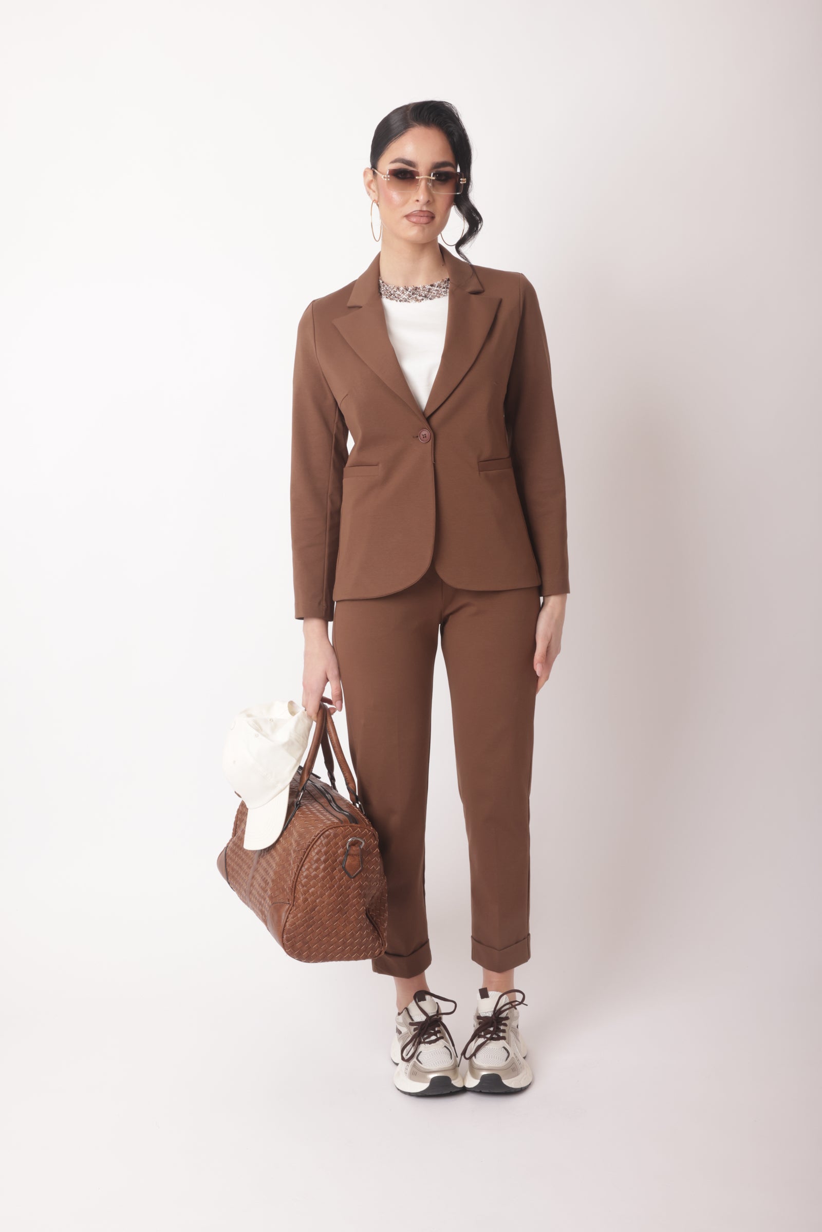 Pantalone Punto Milano Capri-Sporty Cacao