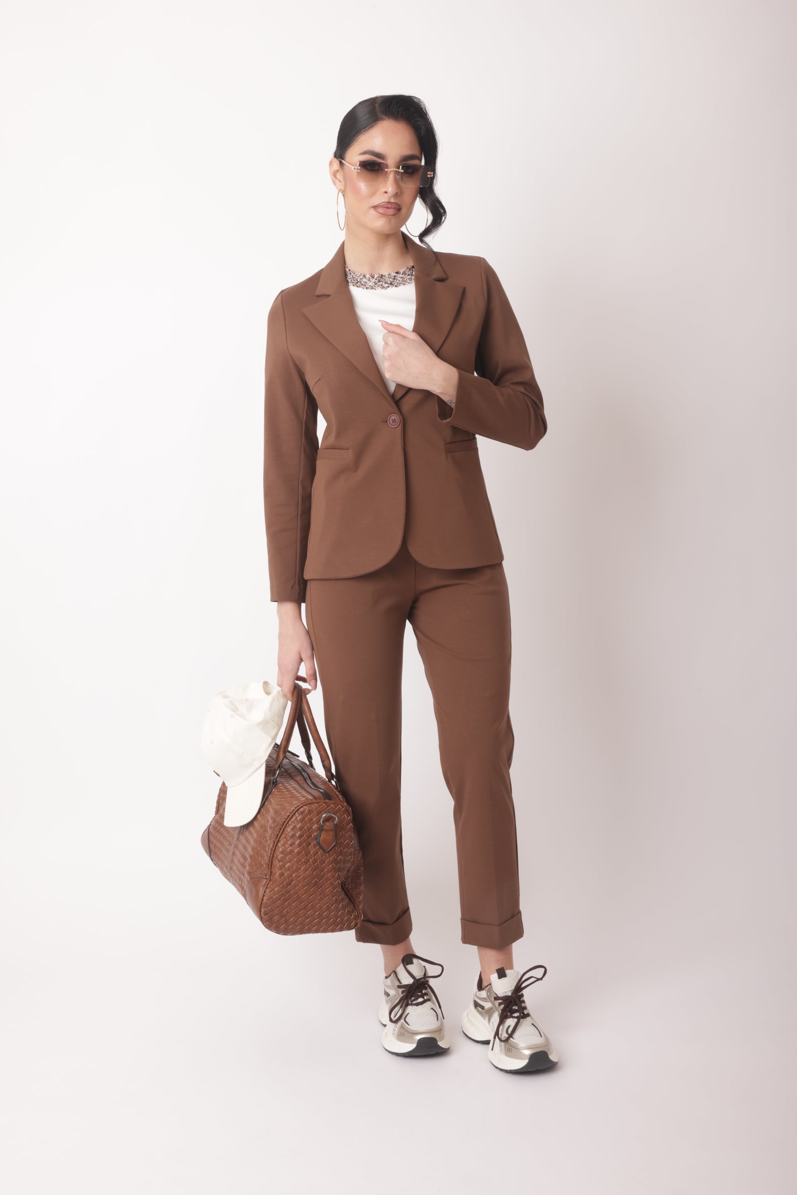 Pantalone Punto Milano Capri-Sporty Cacao