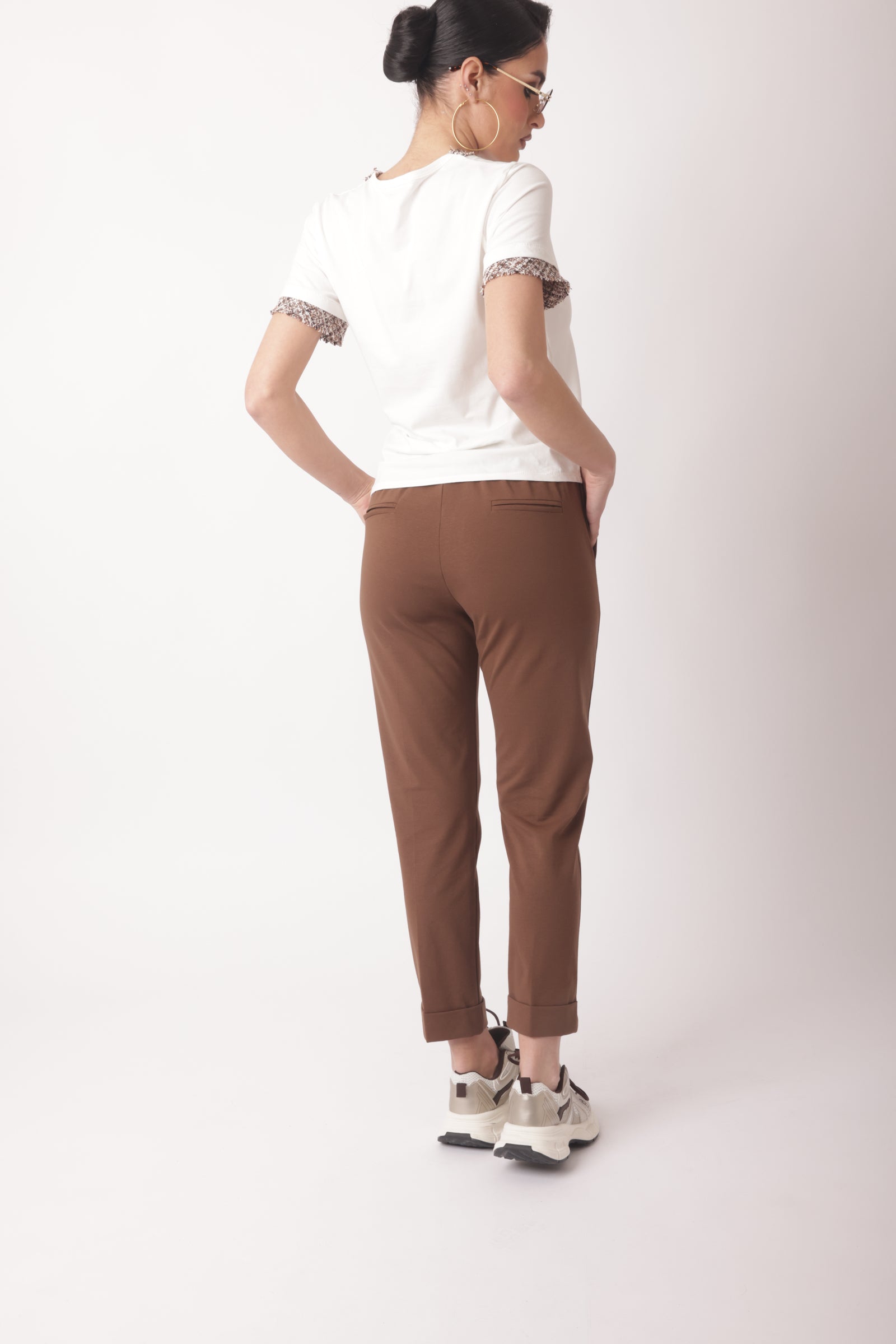 Pantalone Punto Milano Capri-Sporty Cacao