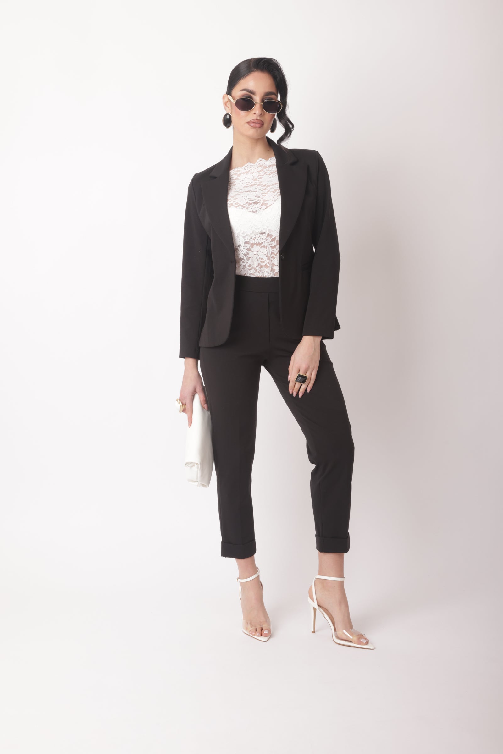 Pantalone Punto Milano Capri-Sporty Nero