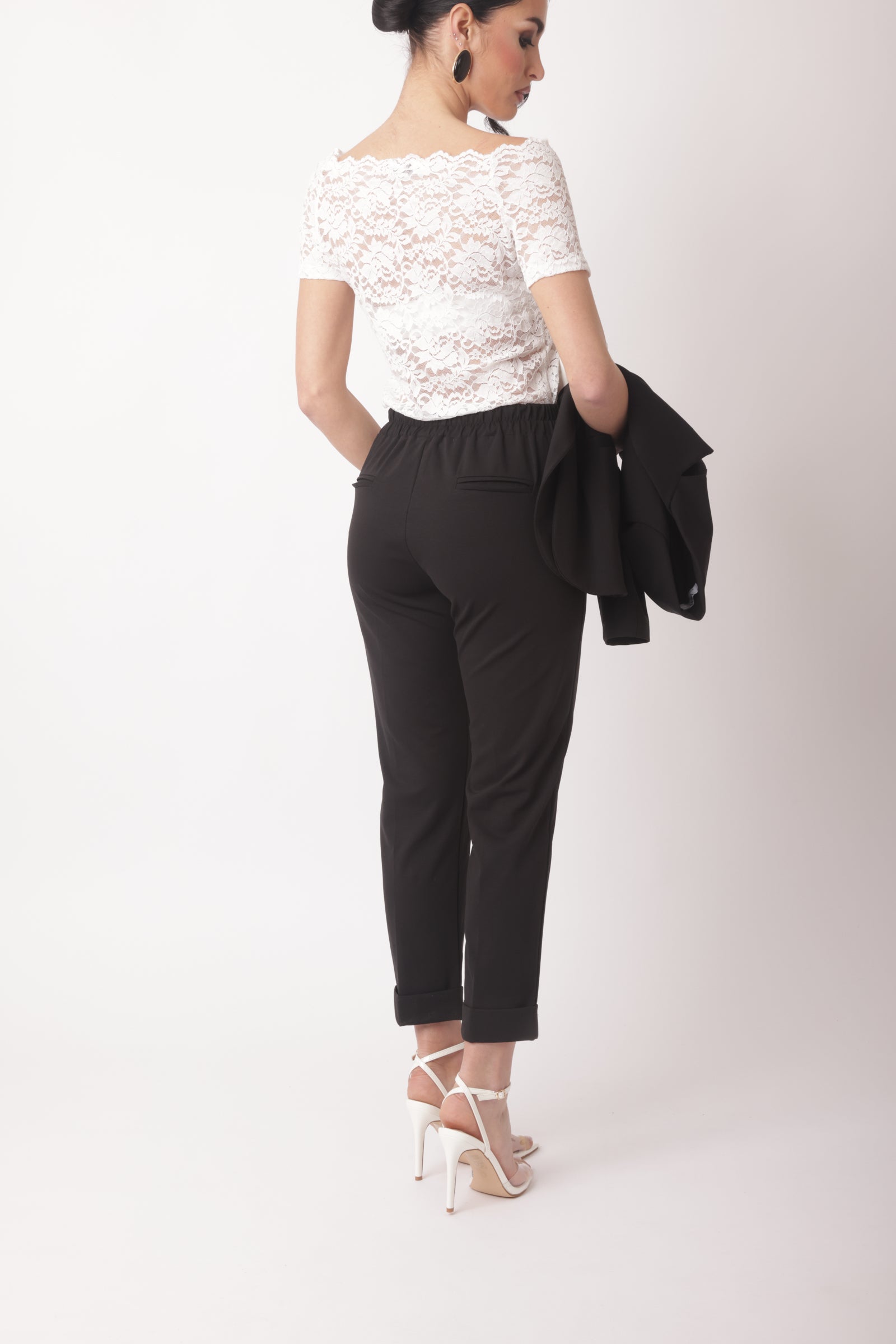 Pantalone Punto Milano Capri-Sporty Nero