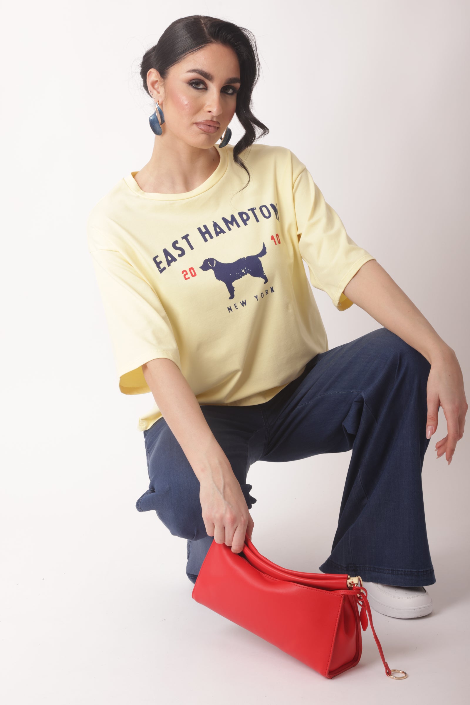 T-Shirt East Hampton Giallo