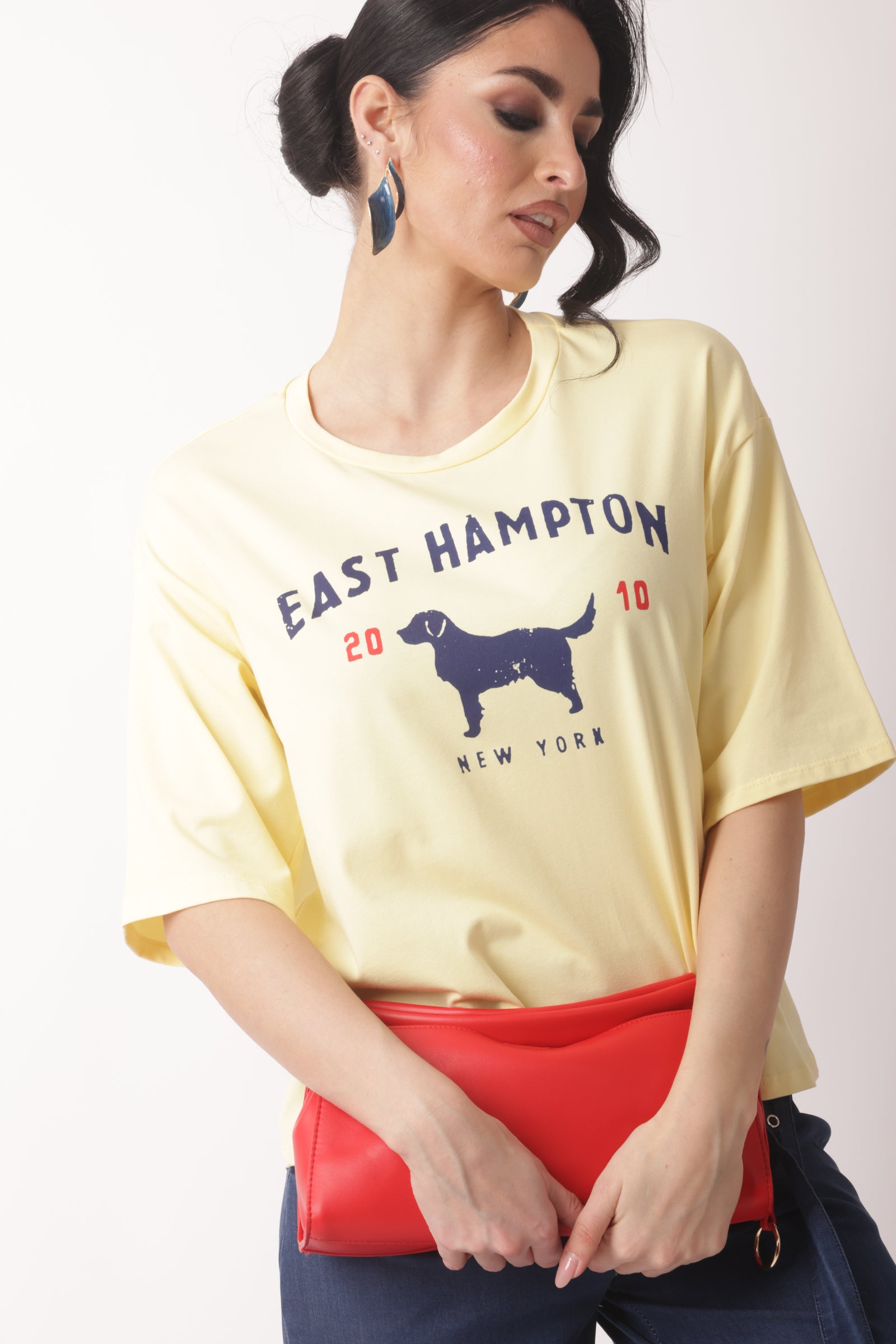 T-Shirt East Hampton Giallo