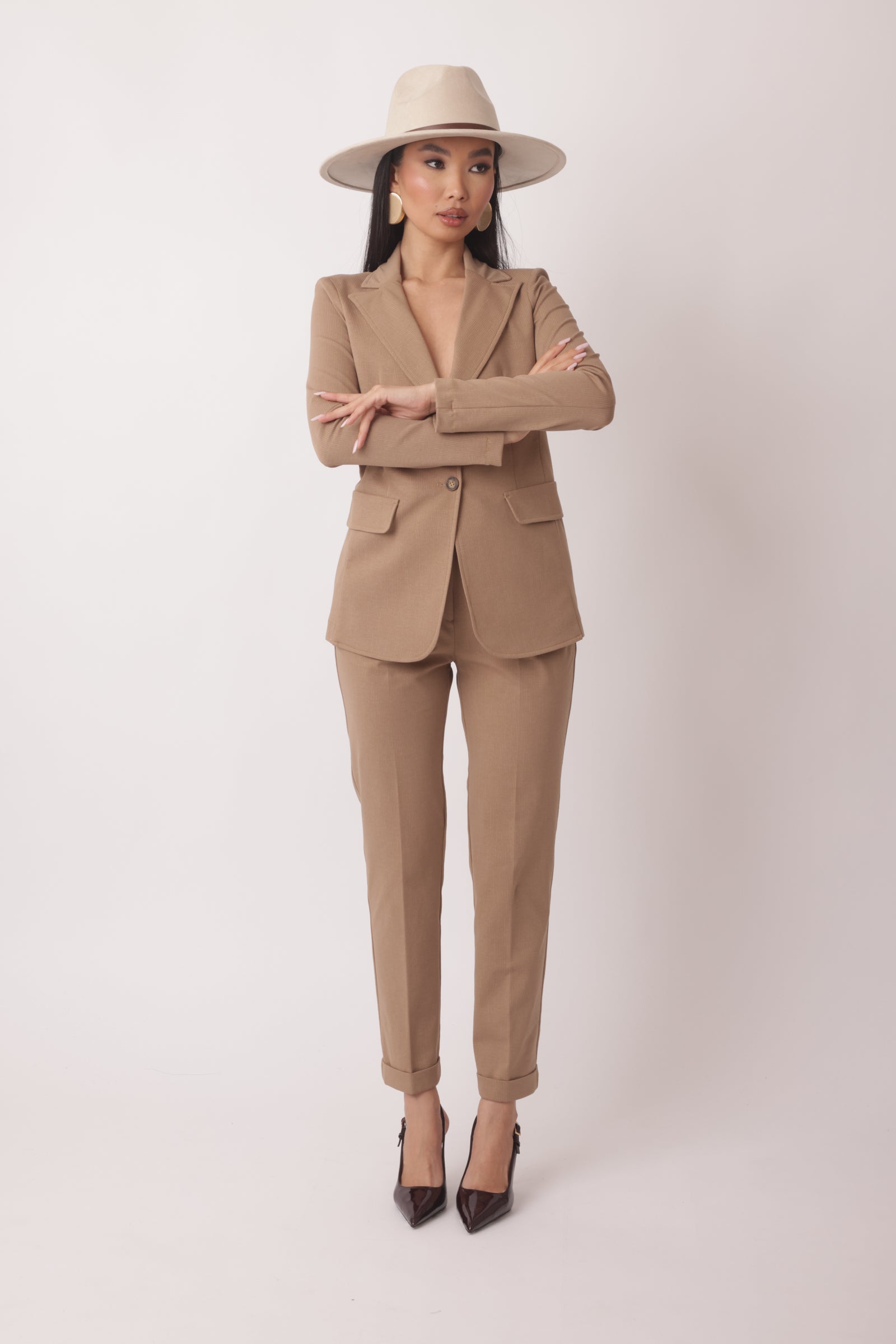 Pantalone Capri Vittoria Beige