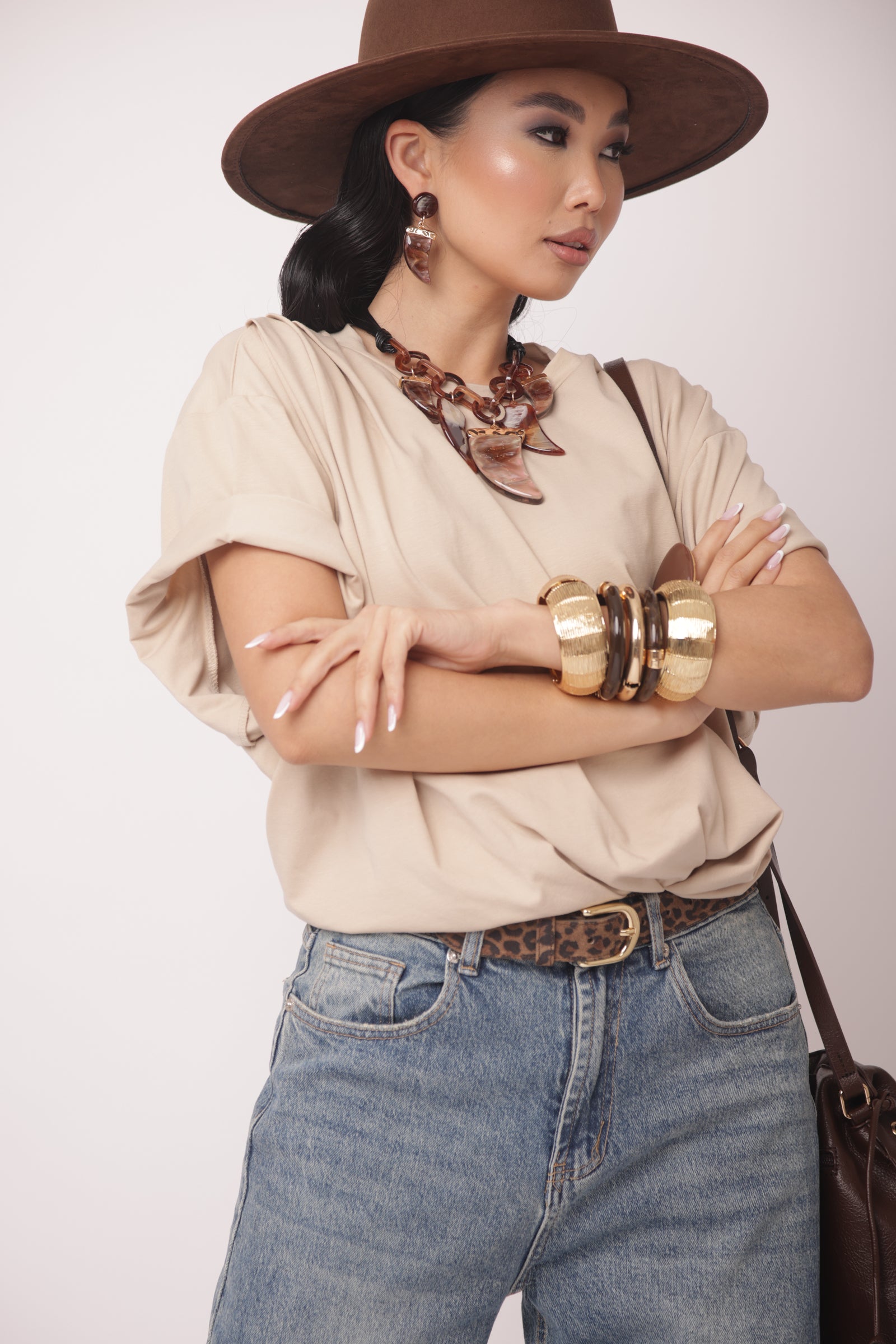 T-Shirt Nancy beige|Colore:Beige