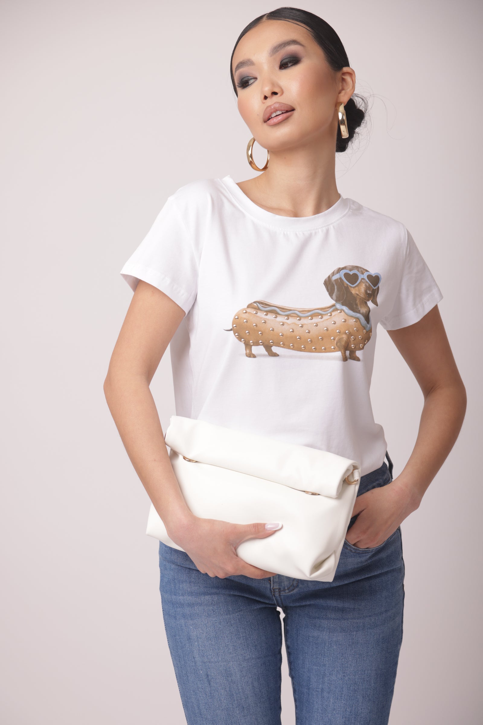 T-Shirt Hot Dog avion|Colore:Avion