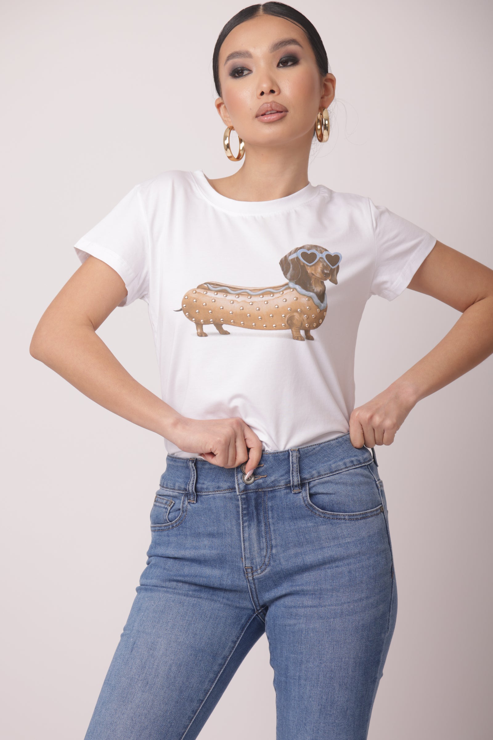 T-Shirt Hot Dog avion|Colore:Avion
