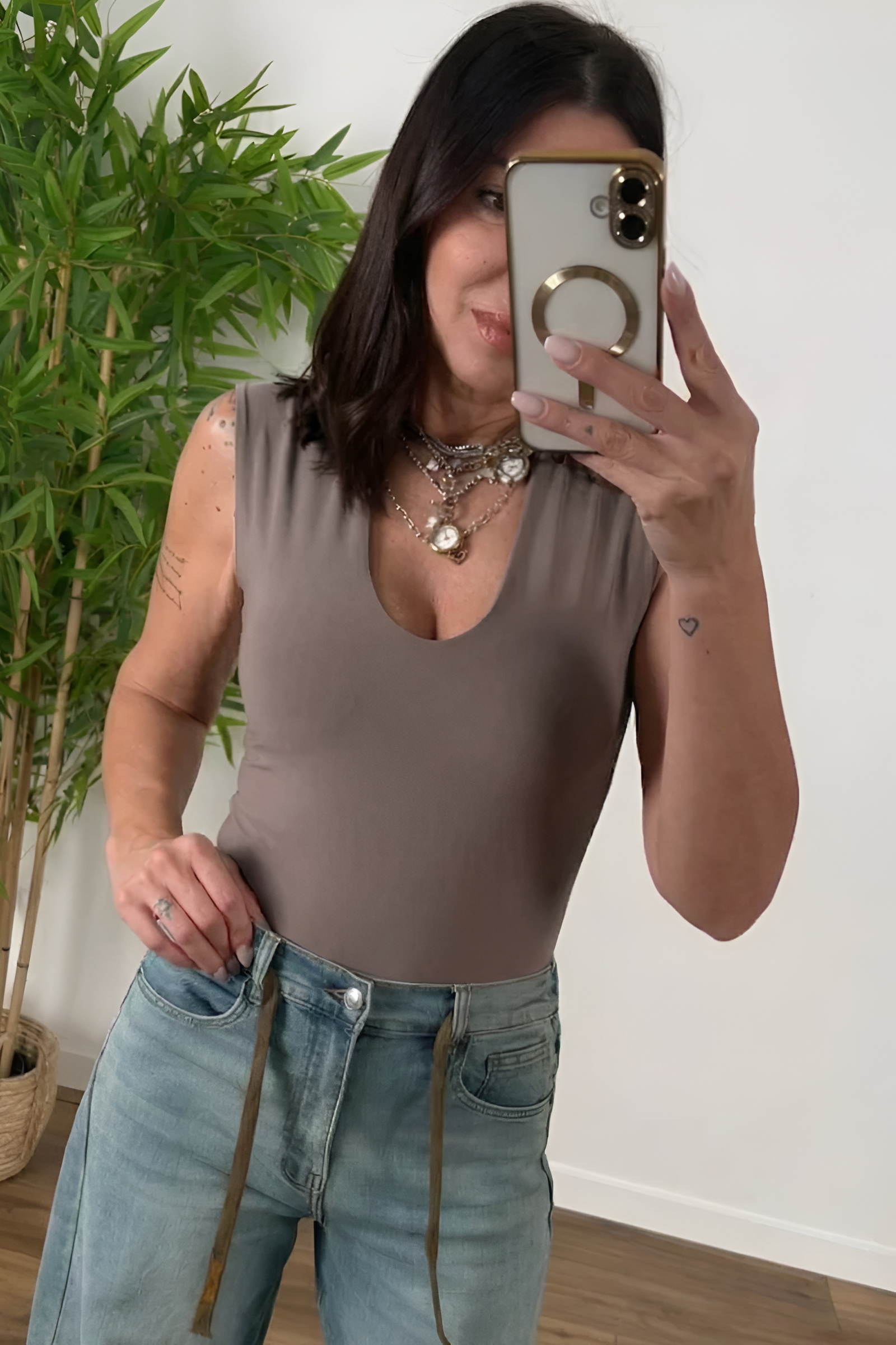Body Miley tortora|Colore:Tortora