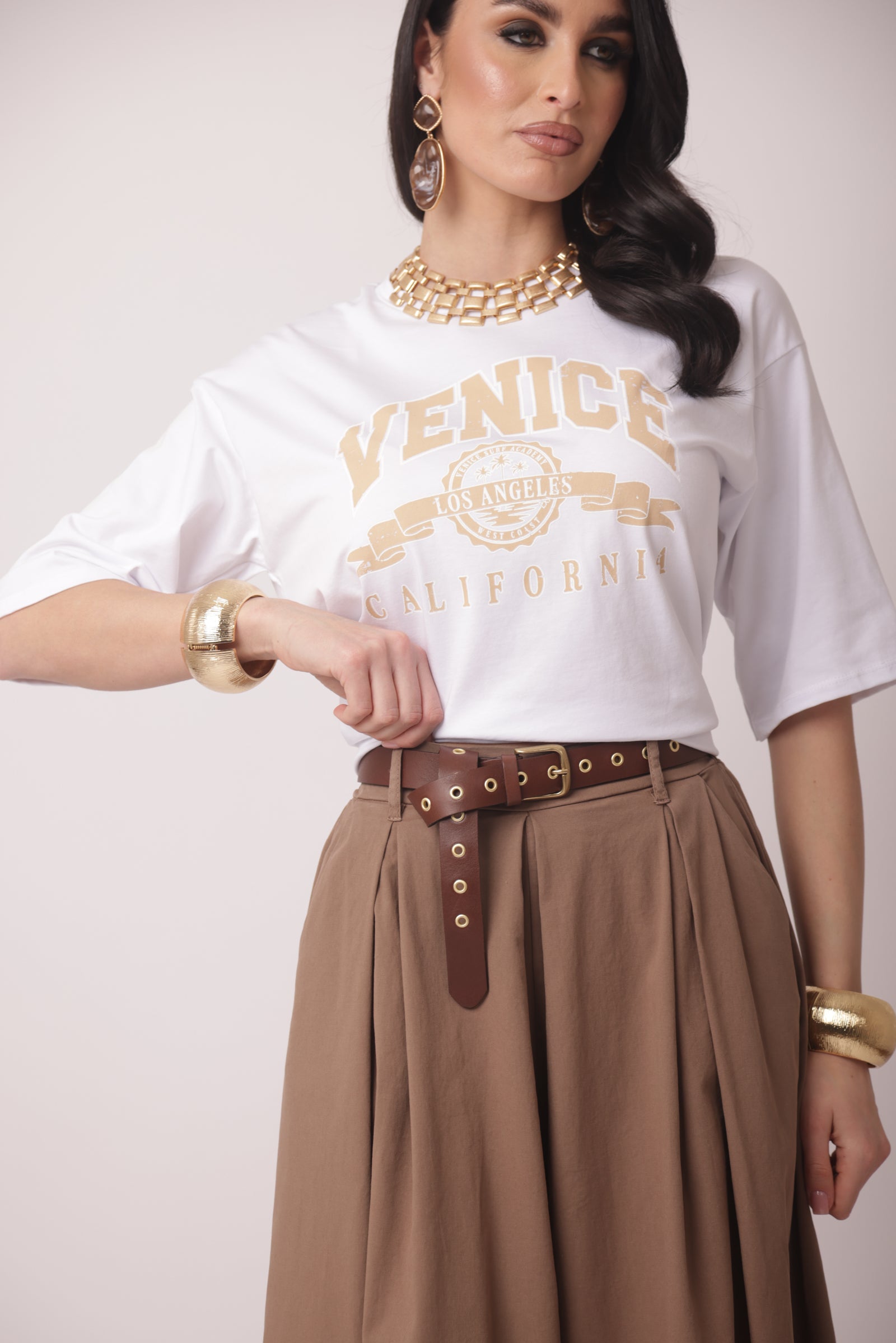 T-Shirt Venice bianco|Colore:Bianco