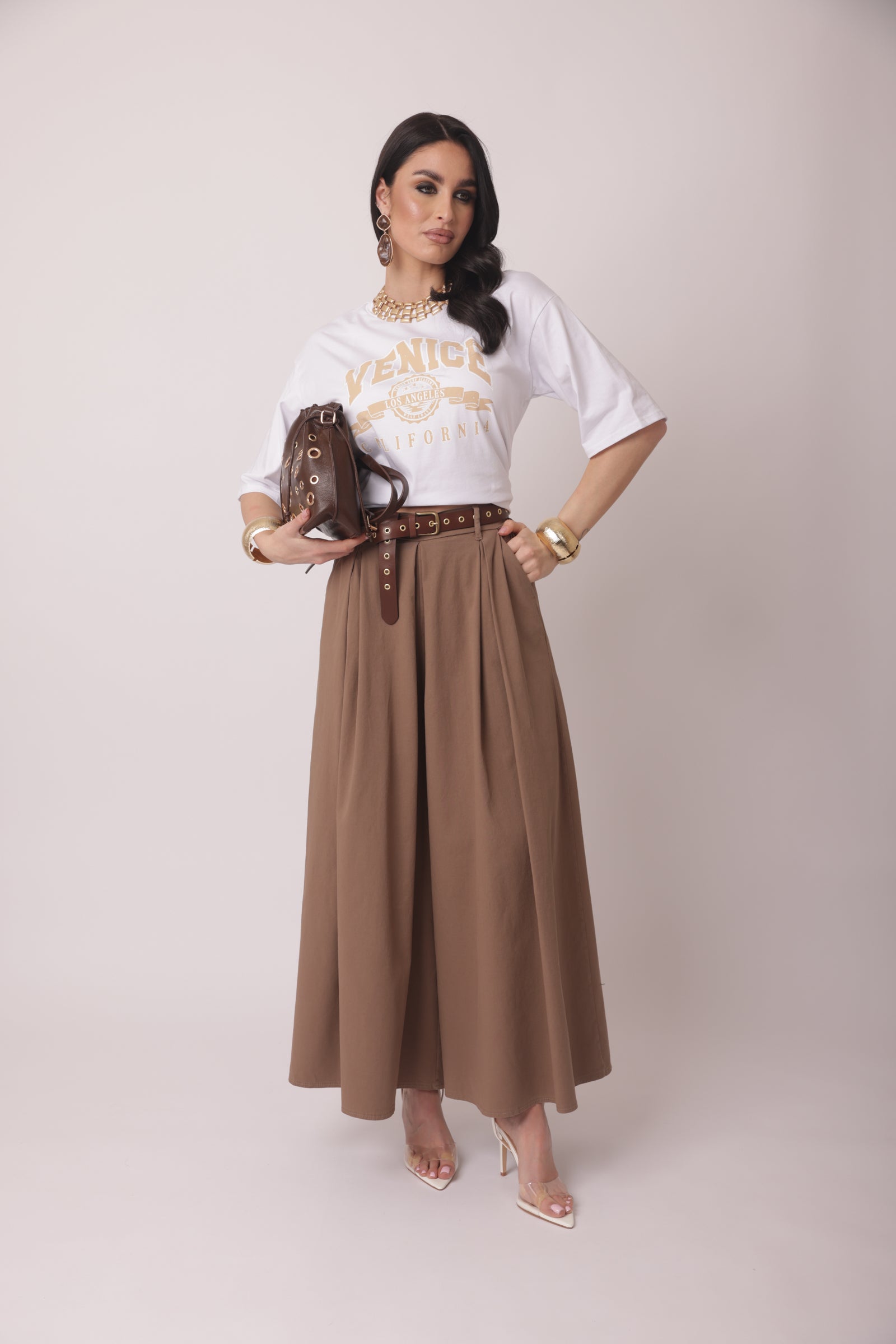 Pantalone Annie tabacco|Colore:Tabacco