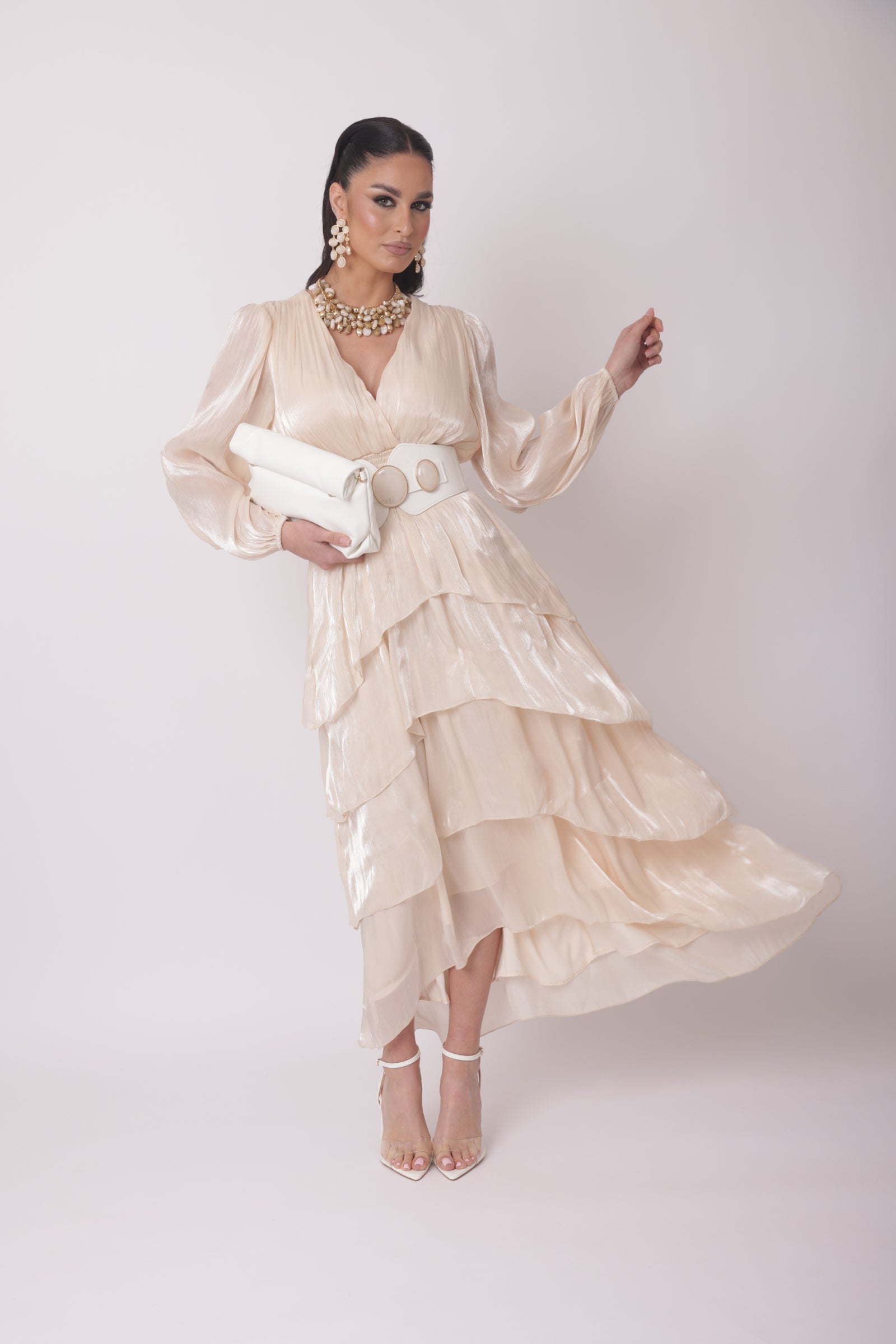 Abito Elegance Paris champagne|Colore:Champagne