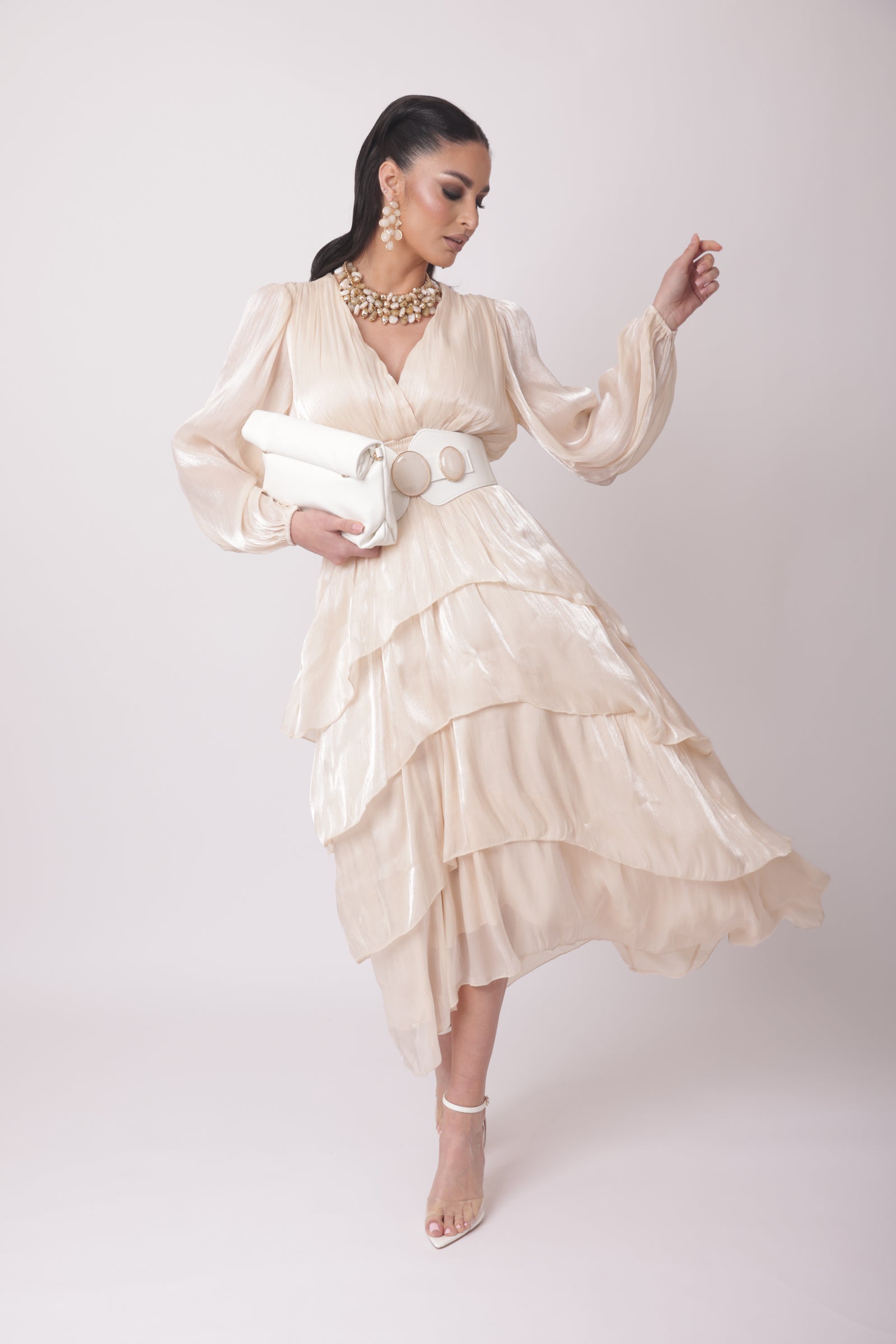 Abito Elegance Paris champagne|Colore:Champagne