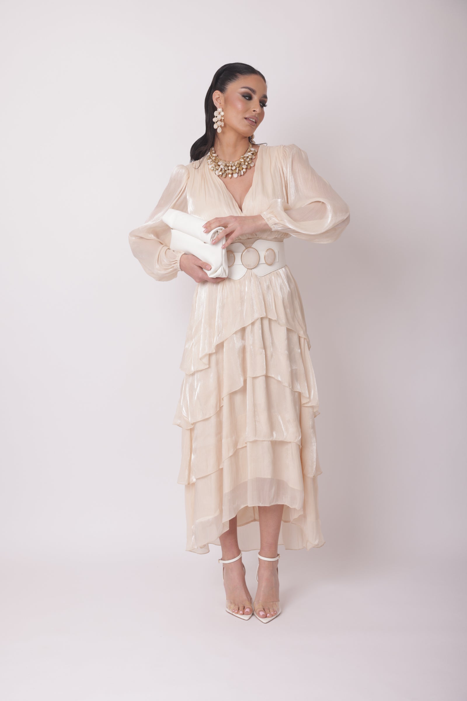 Abito Elegance Paris champagne|Colore:Champagne