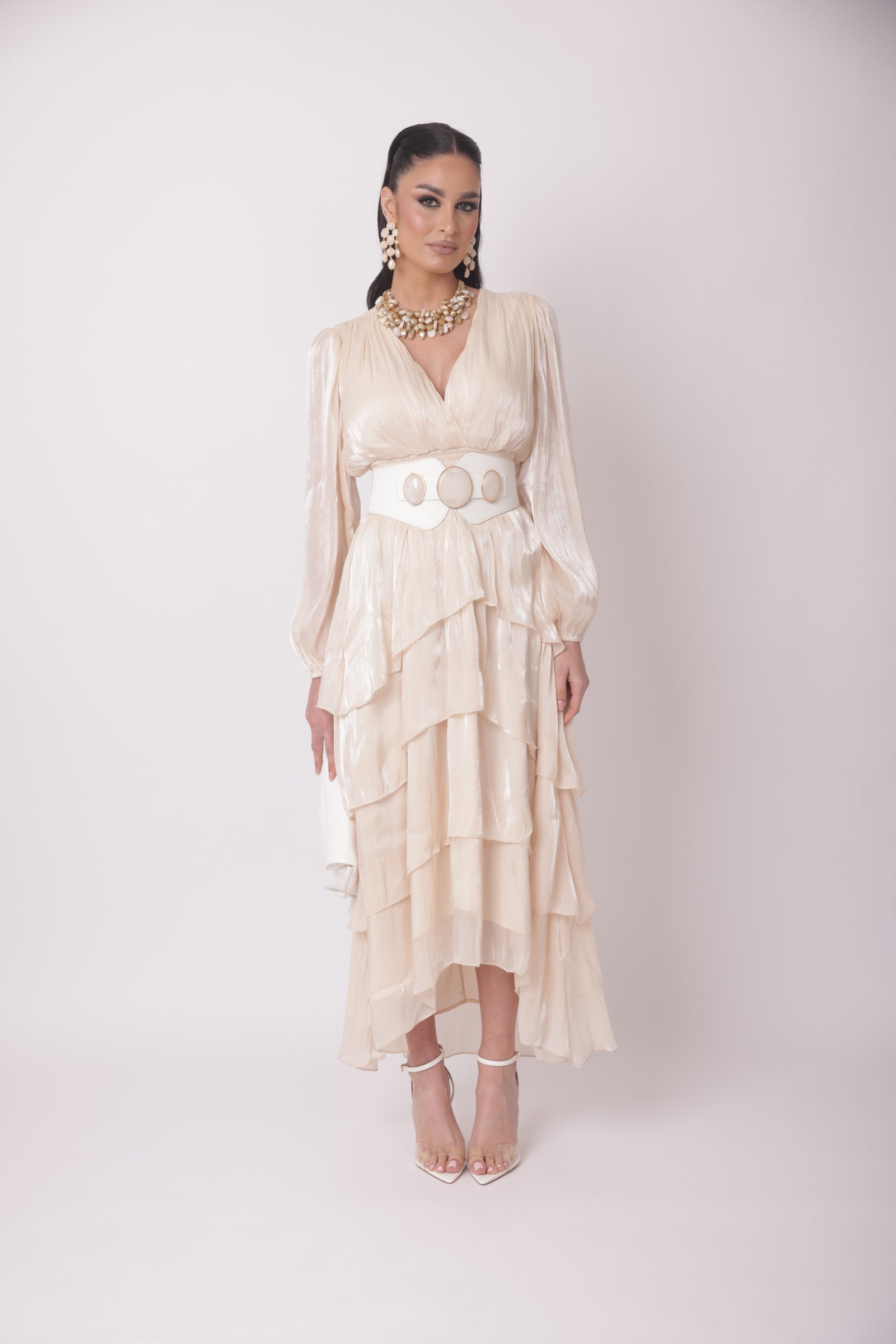 Abito Elegance Paris champagne|Colore:Champagne