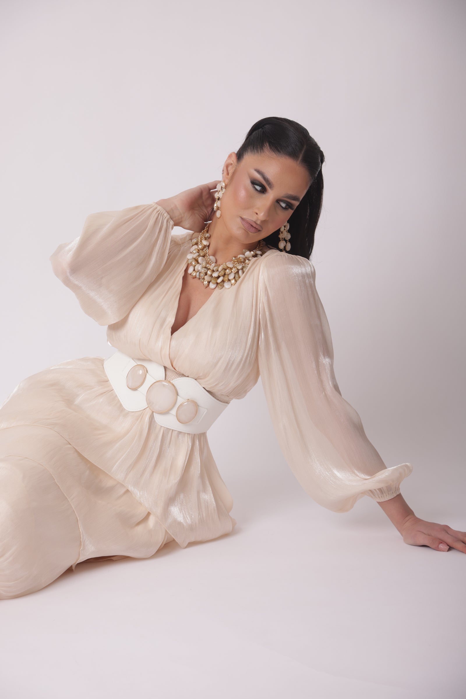 Abito Elegance Paris champagne|Colore:Champagne