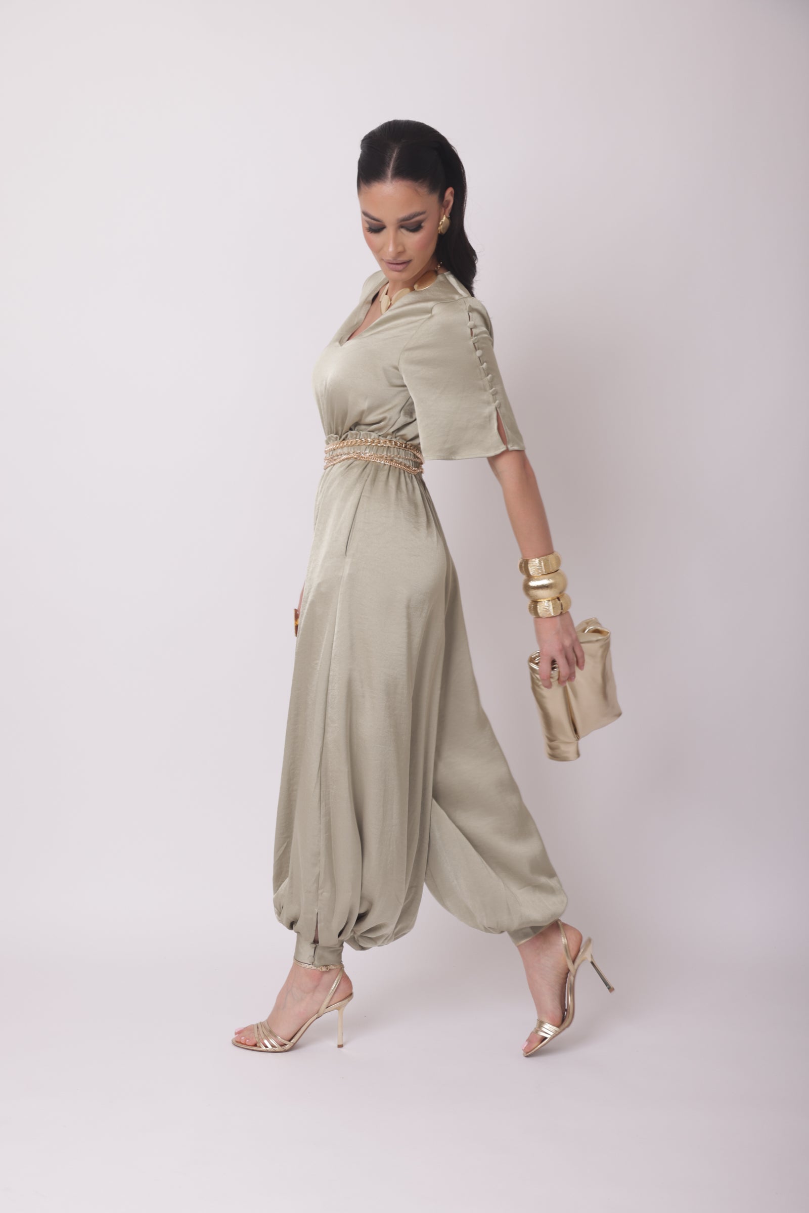 Tuta Cherie verde salvia|Colore:Verde salvia