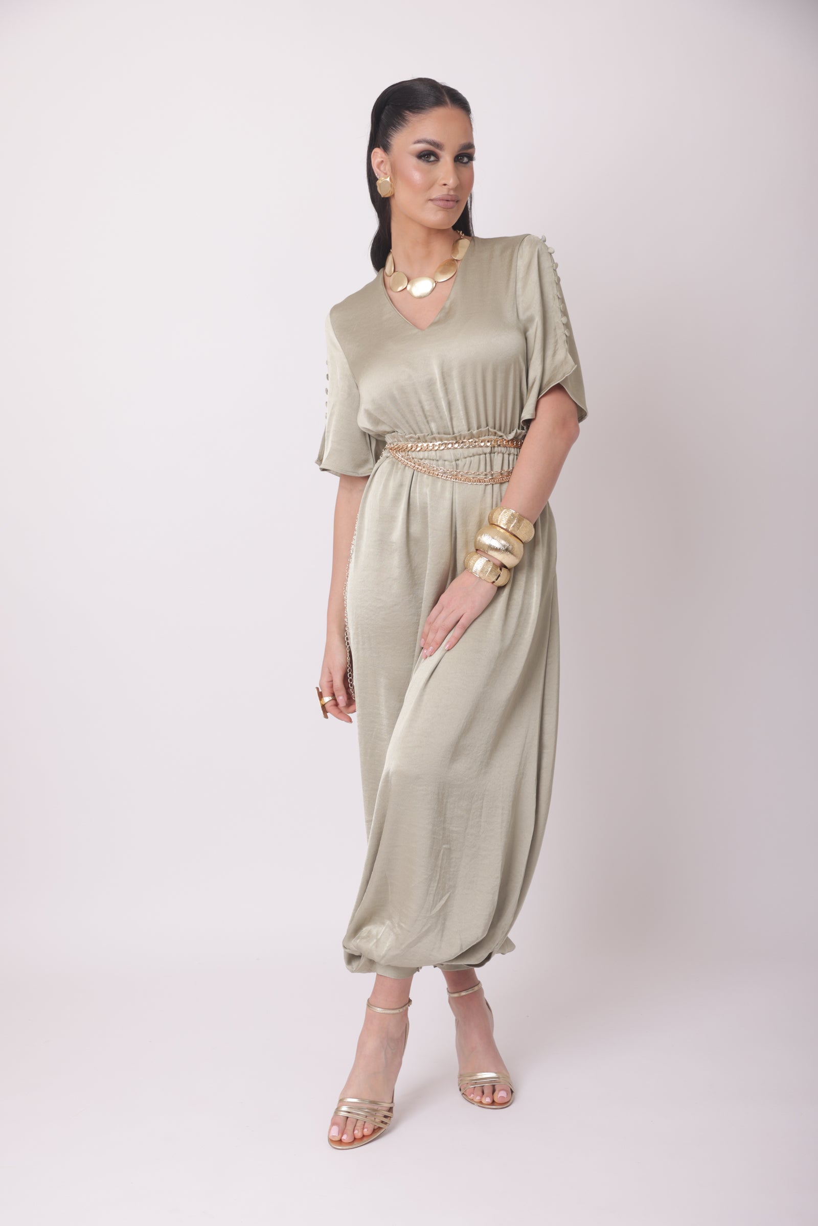 Tuta Cherie verde salvia|Colore:Verde salvia